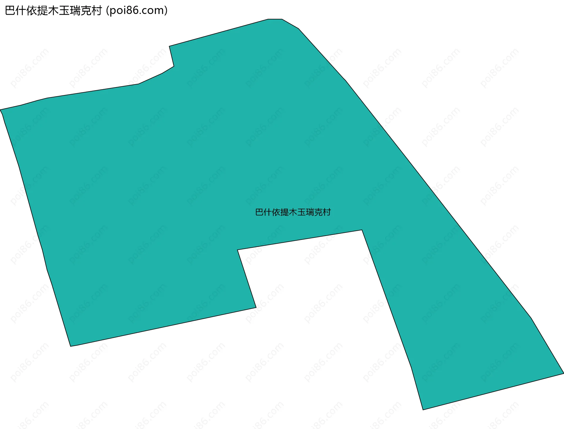 巴什依提木玉瑞克村边界地图