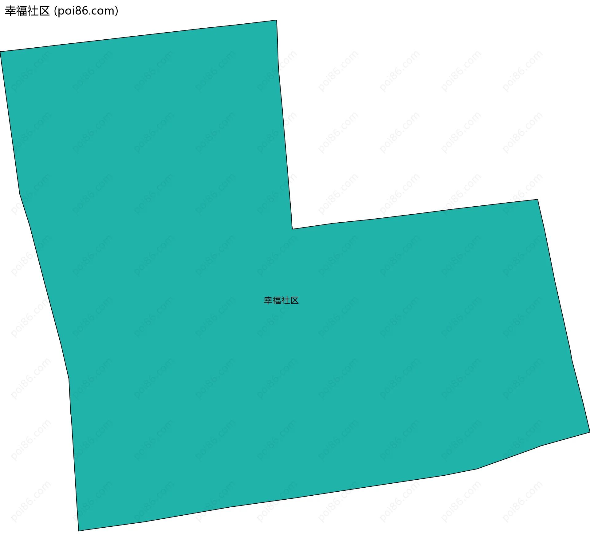 幸福社区边界地图