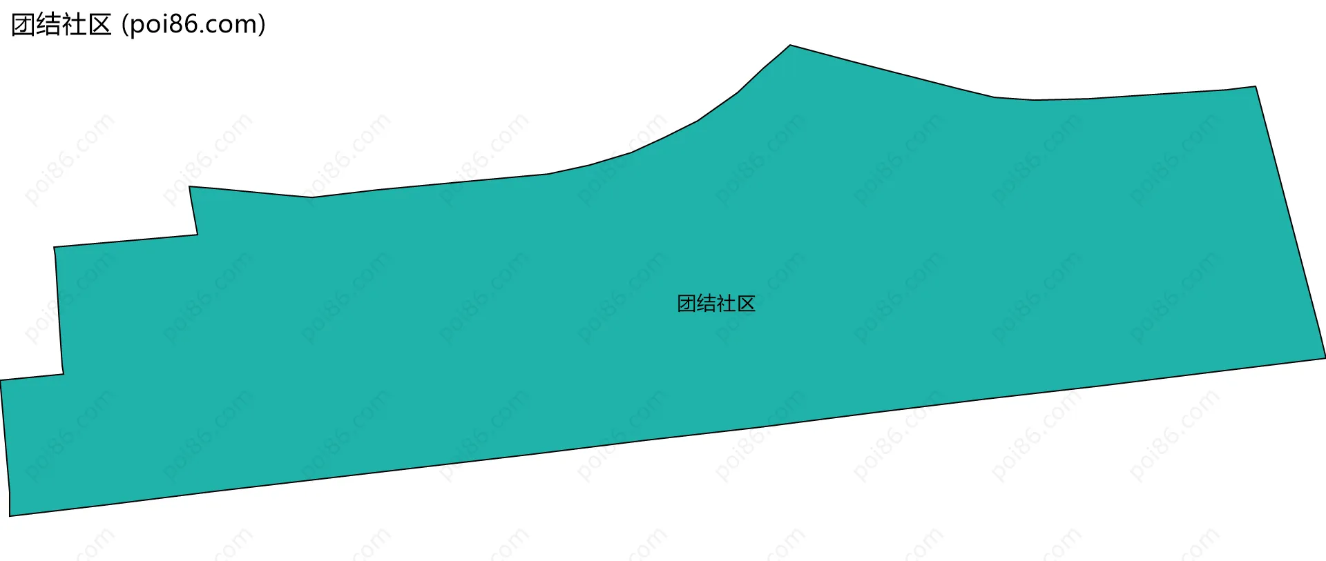 团结社区边界地图