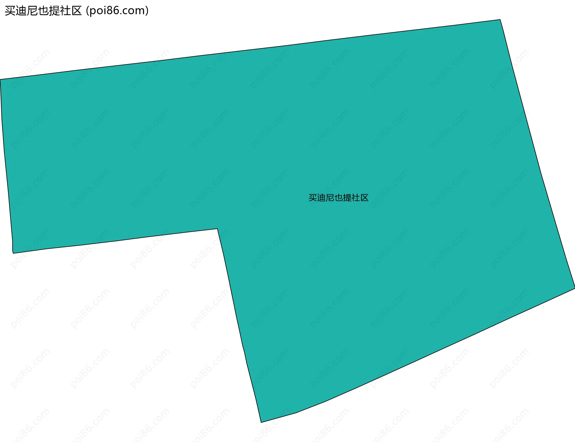 买迪尼也提社区边界地图