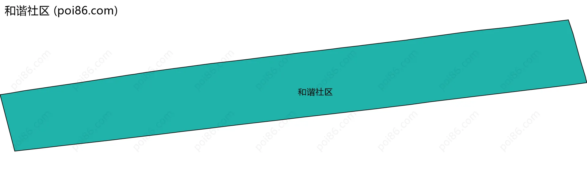 和谐社区边界地图