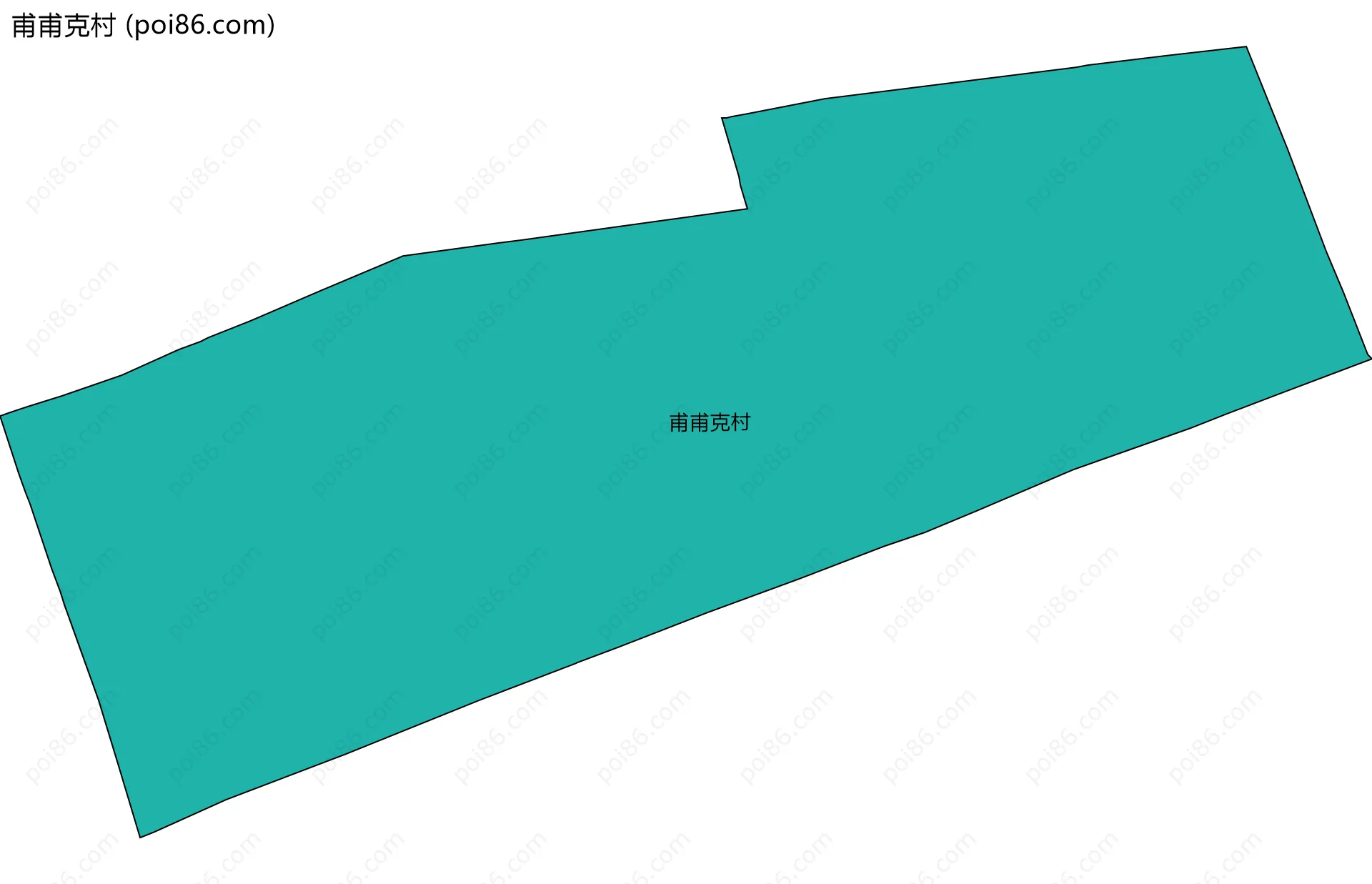 甫甫克村边界地图