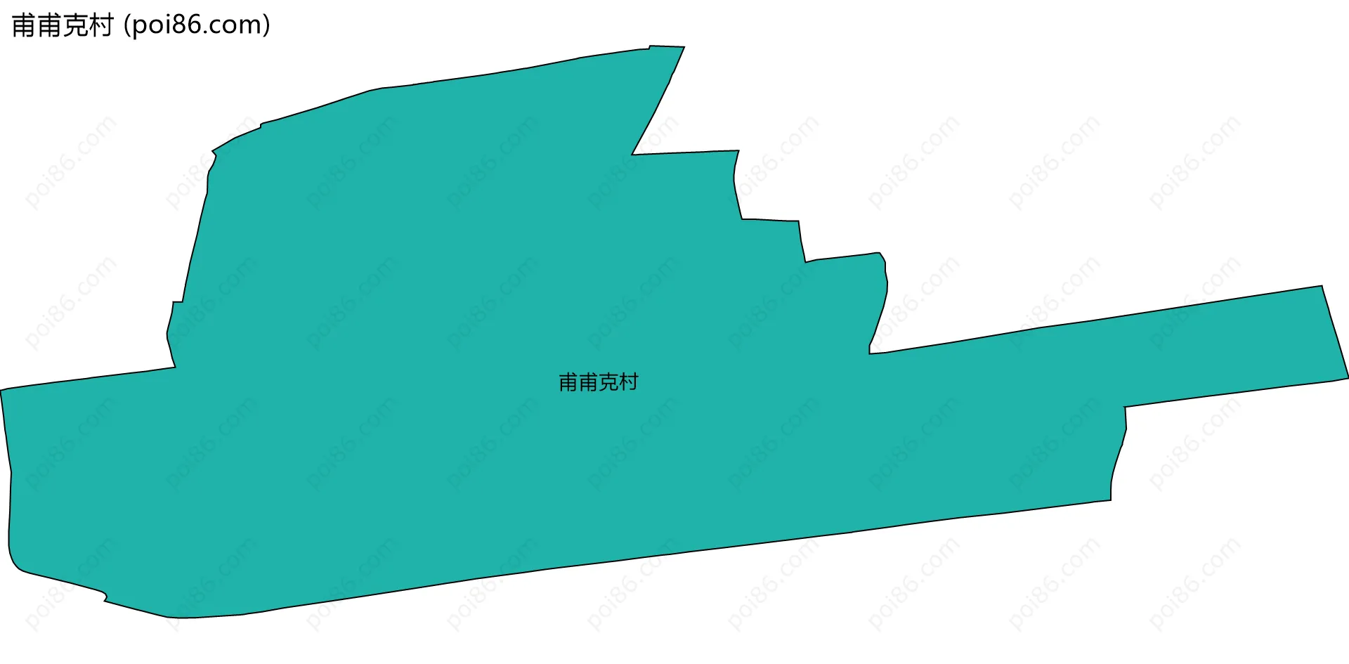 甫甫克村边界地图