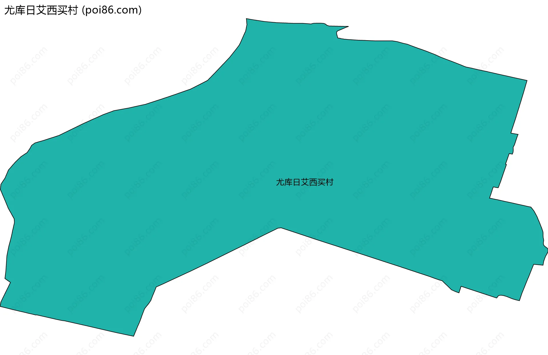 尤库日艾西买村边界地图