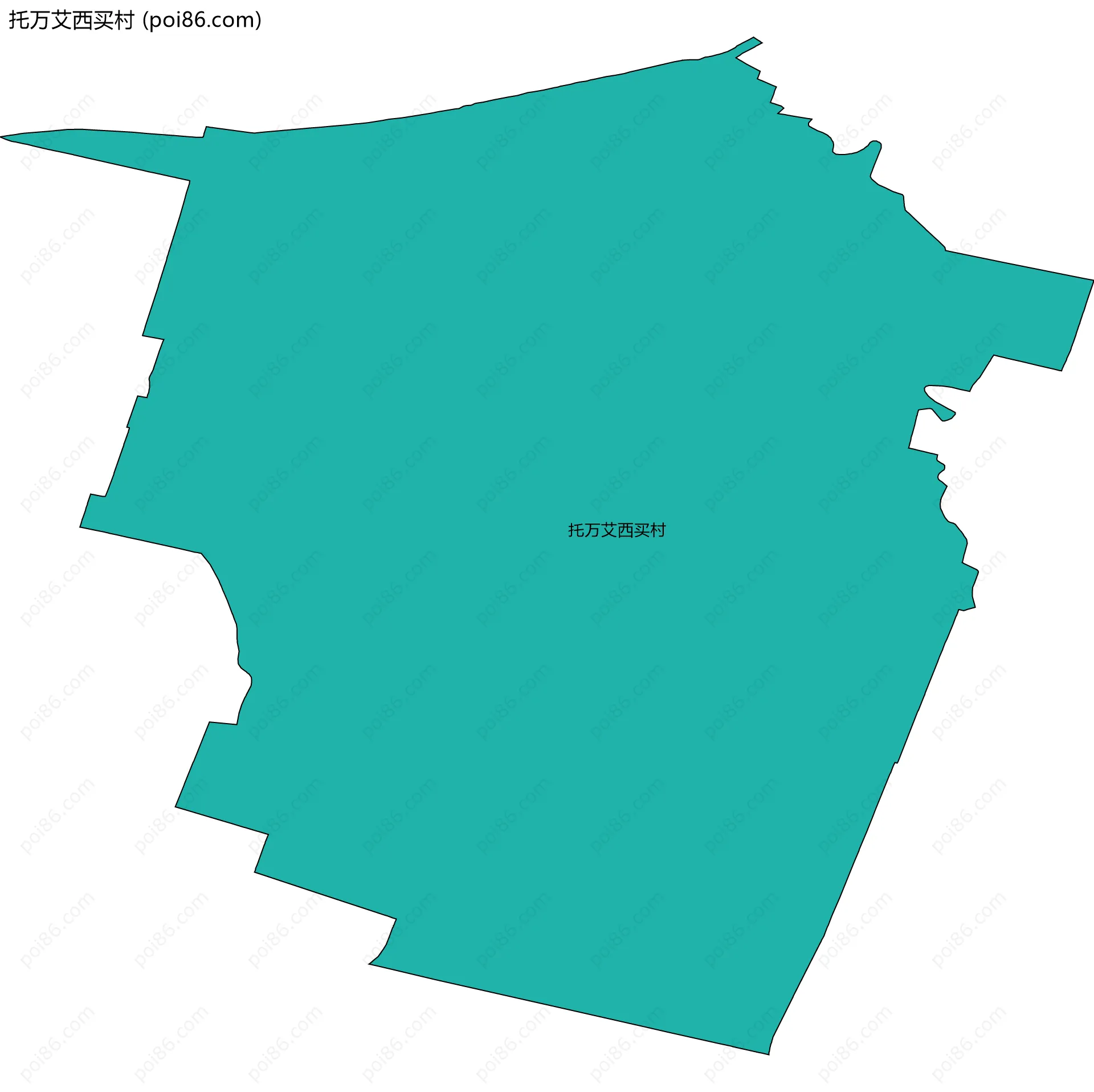 托万艾西买村边界地图