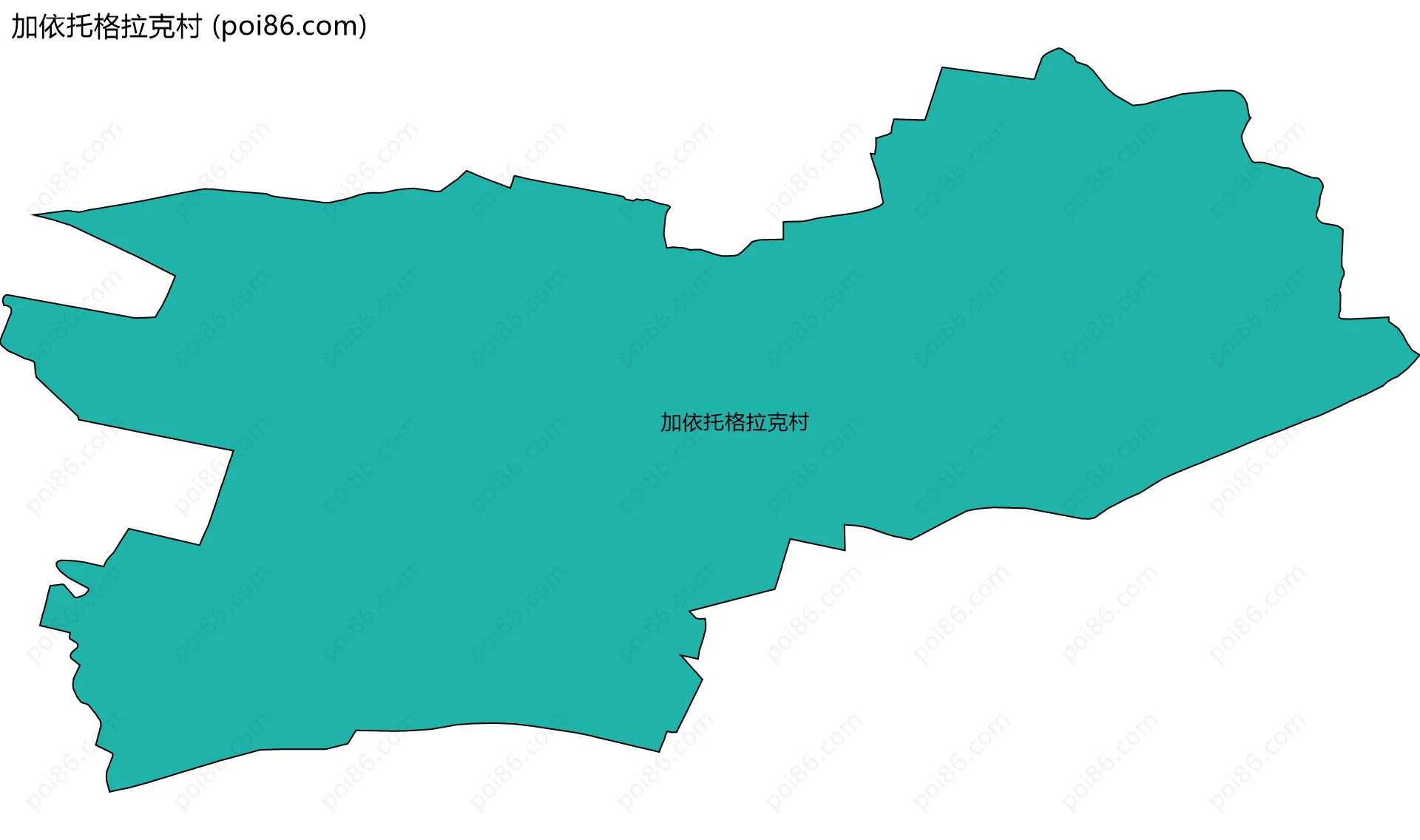 加依托格拉克村边界地图