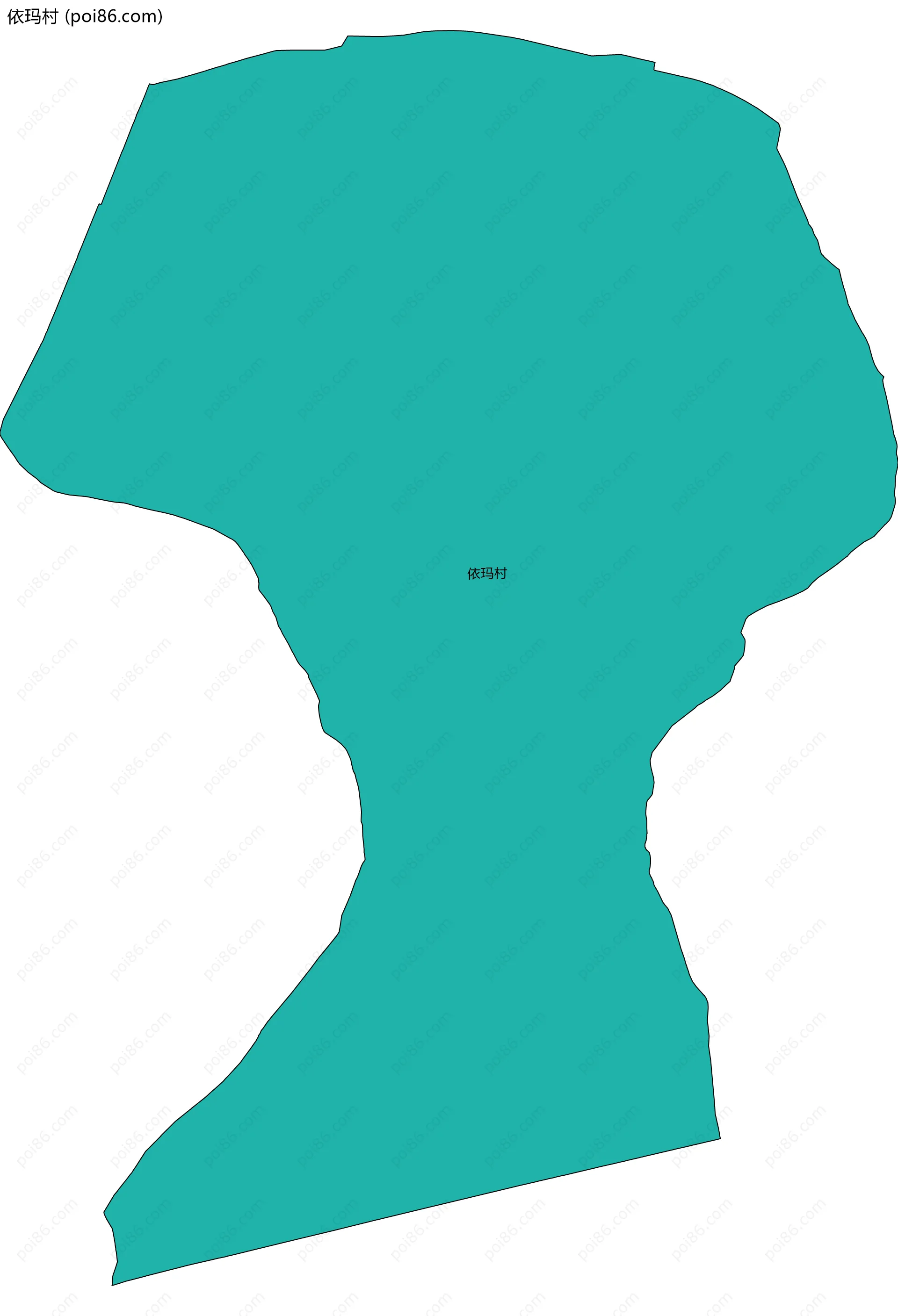 依玛村边界地图