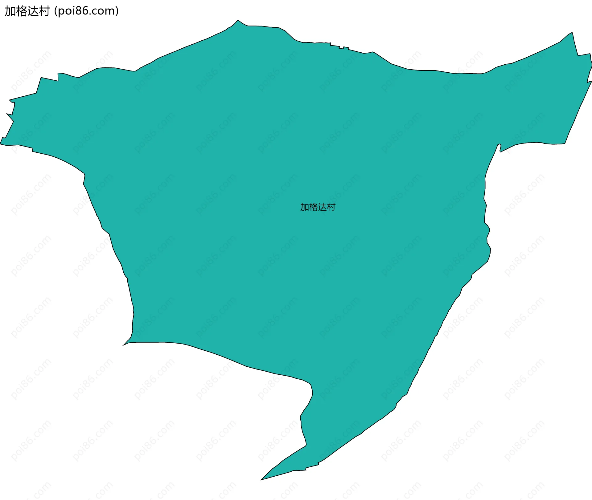 加格达村边界地图