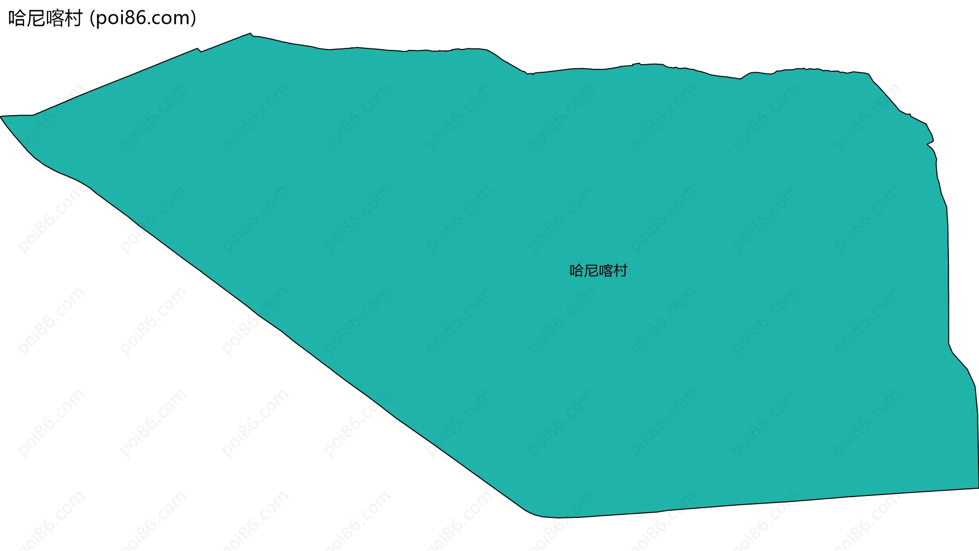 哈尼喀村边界地图