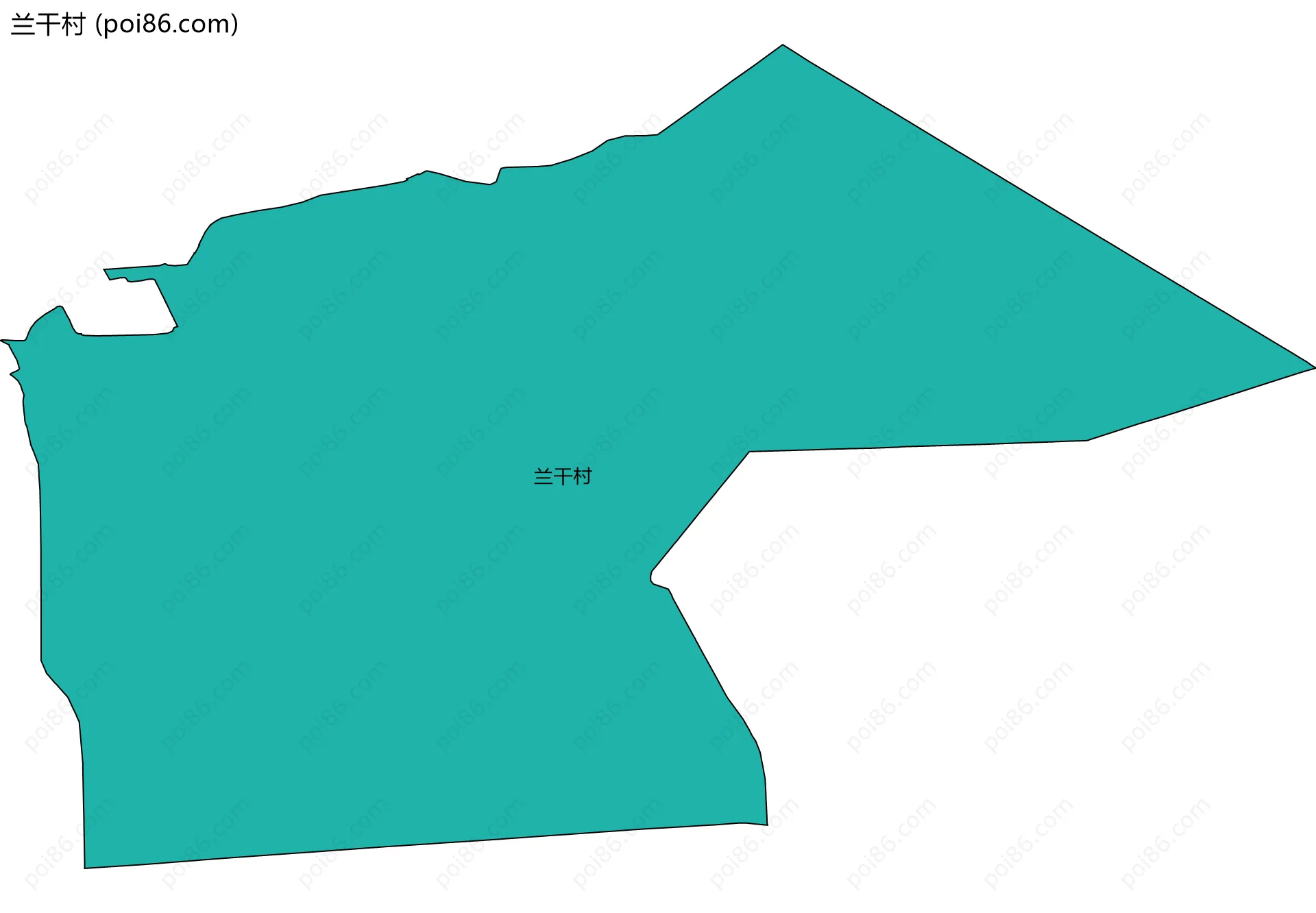 兰干村边界地图