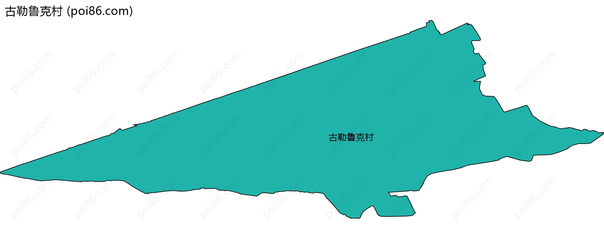 古勒鲁克村边界地图