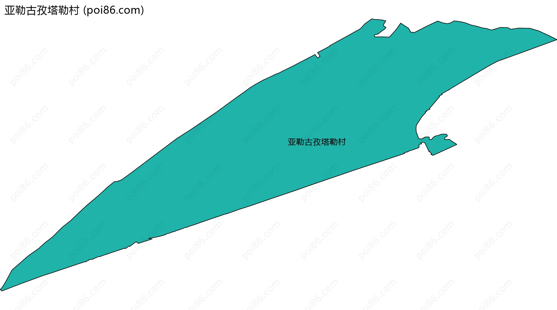 亚勒古孜塔勒村边界地图