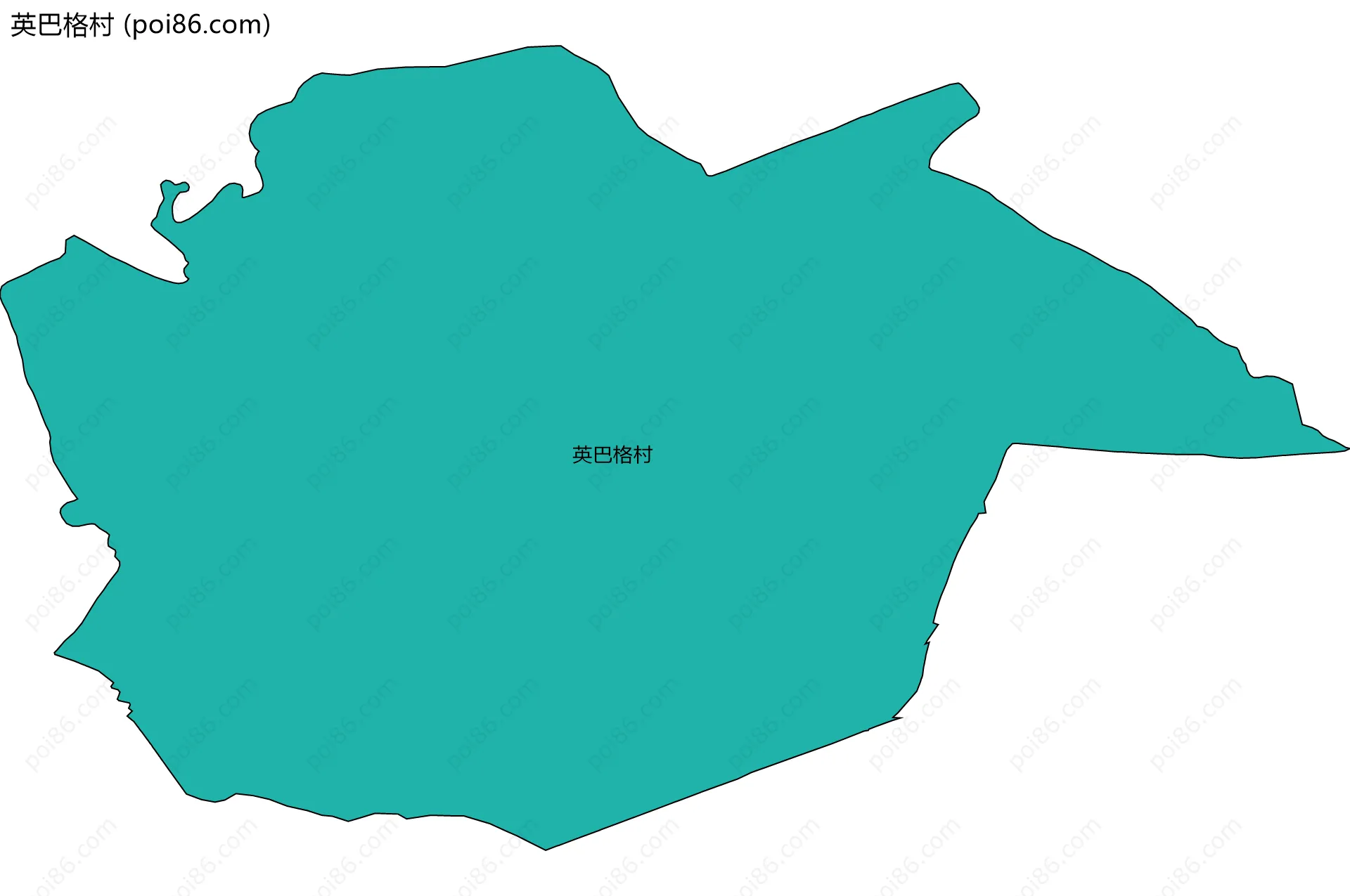 英巴格村边界地图