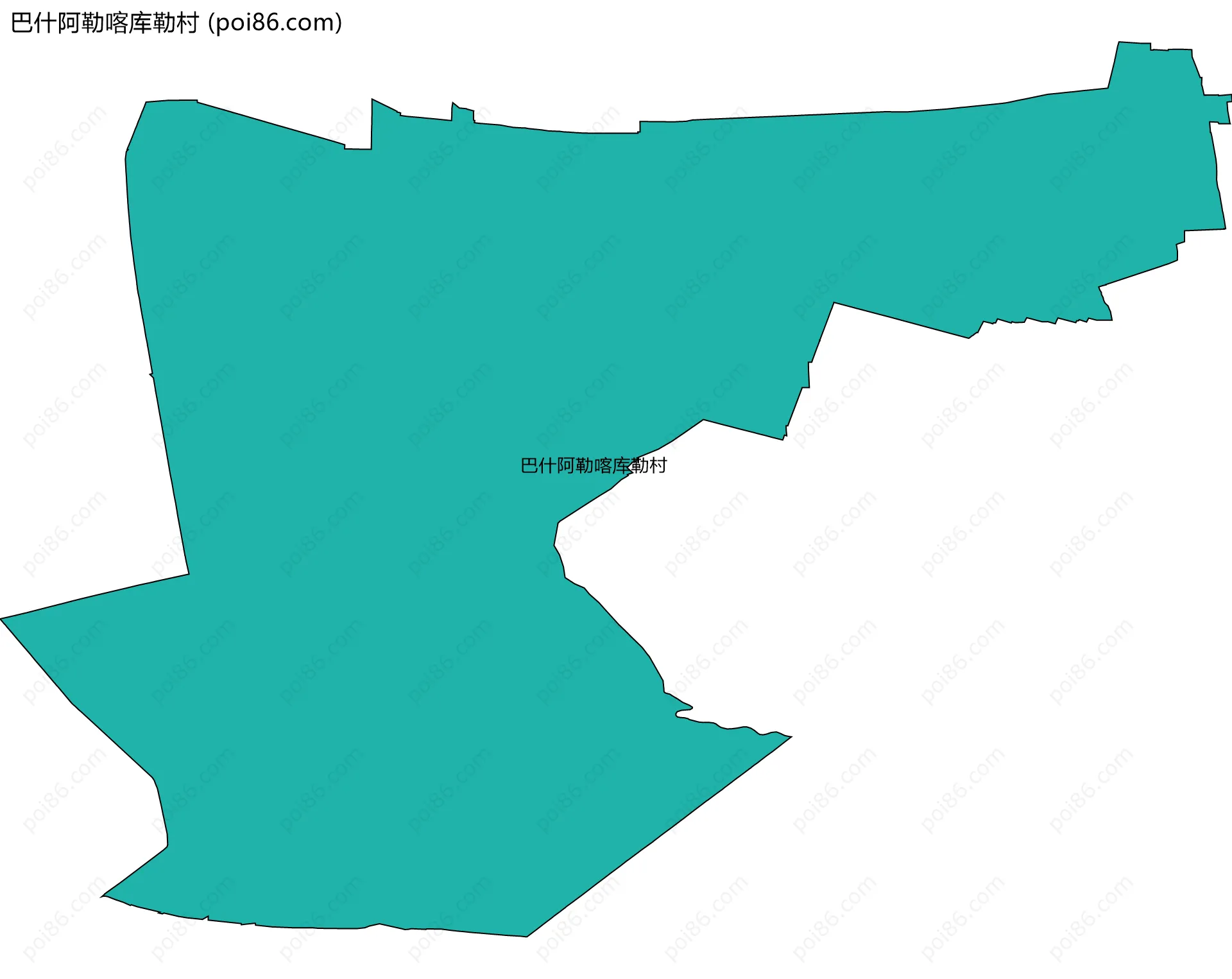 巴什阿勒喀库勒村边界地图