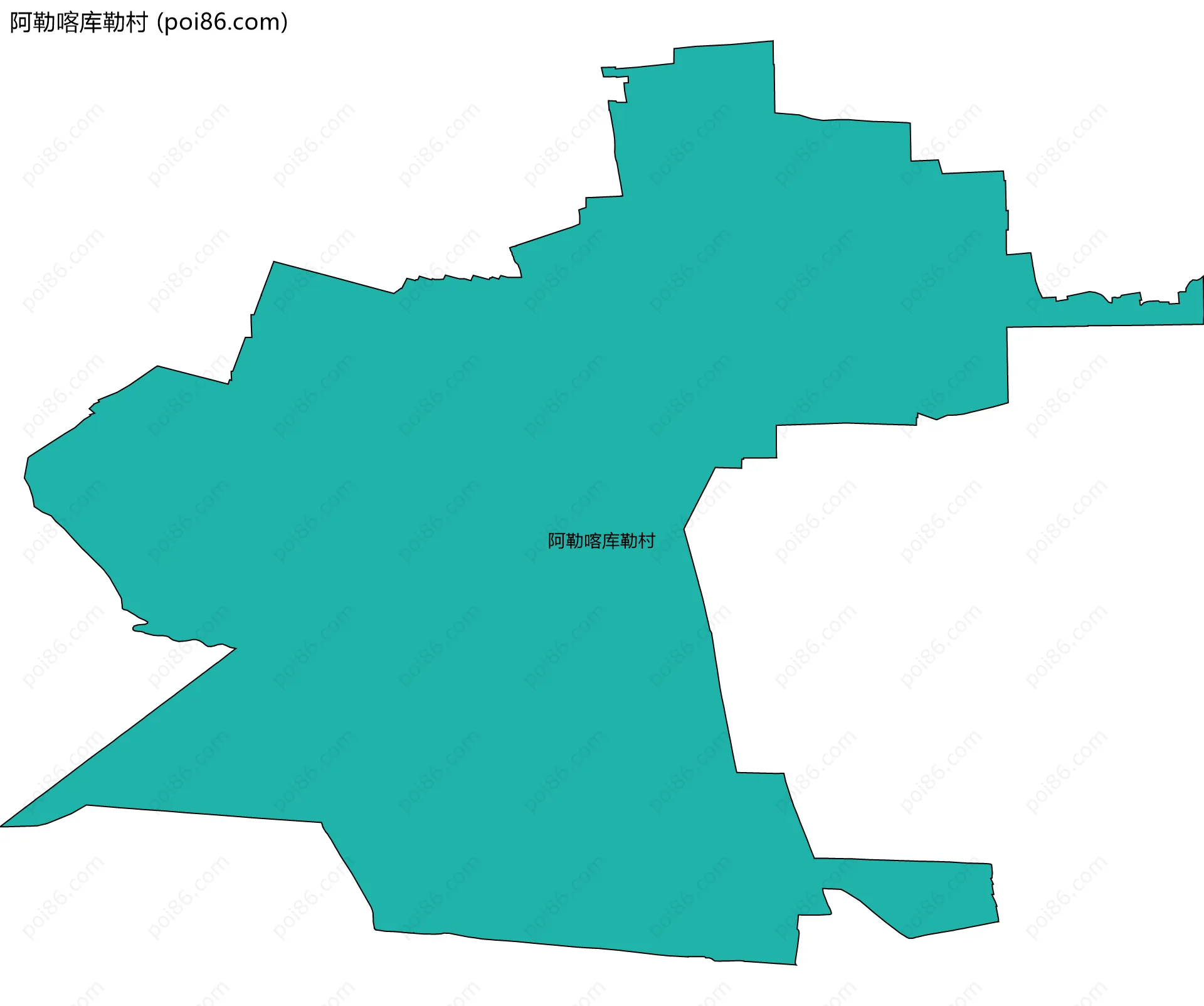 阿勒喀库勒村边界地图