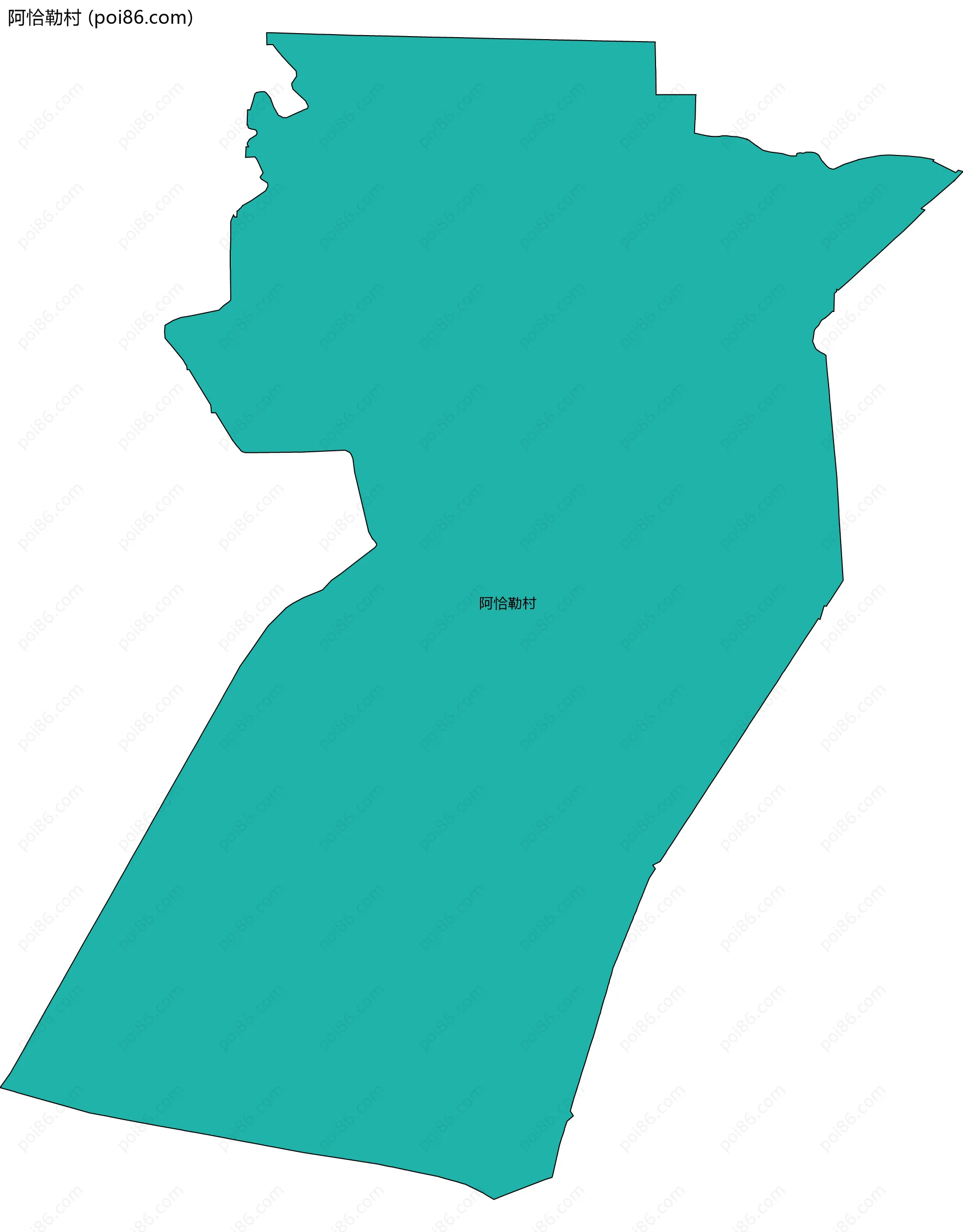 阿恰勒村边界地图