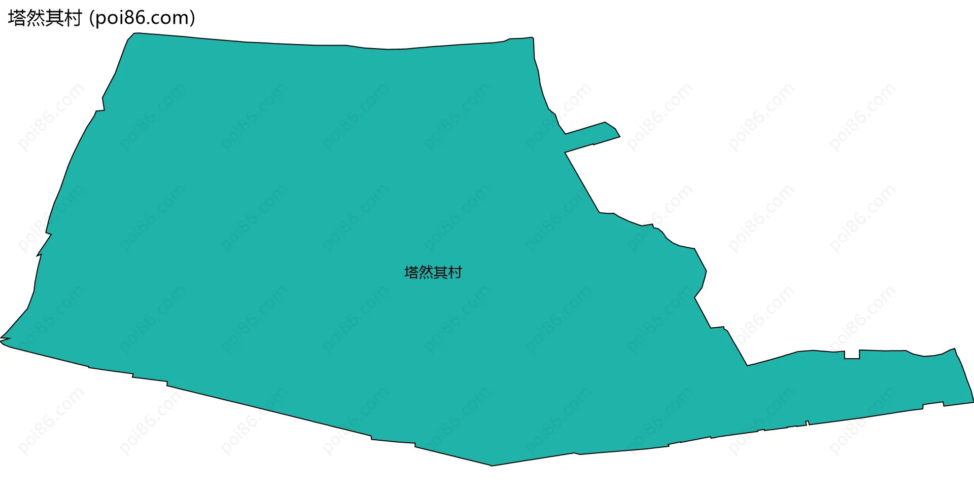 塔然其村边界地图