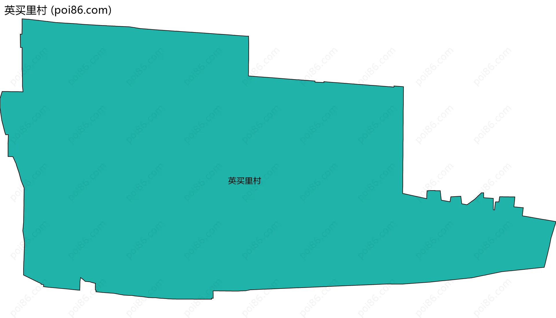 英买里村边界地图