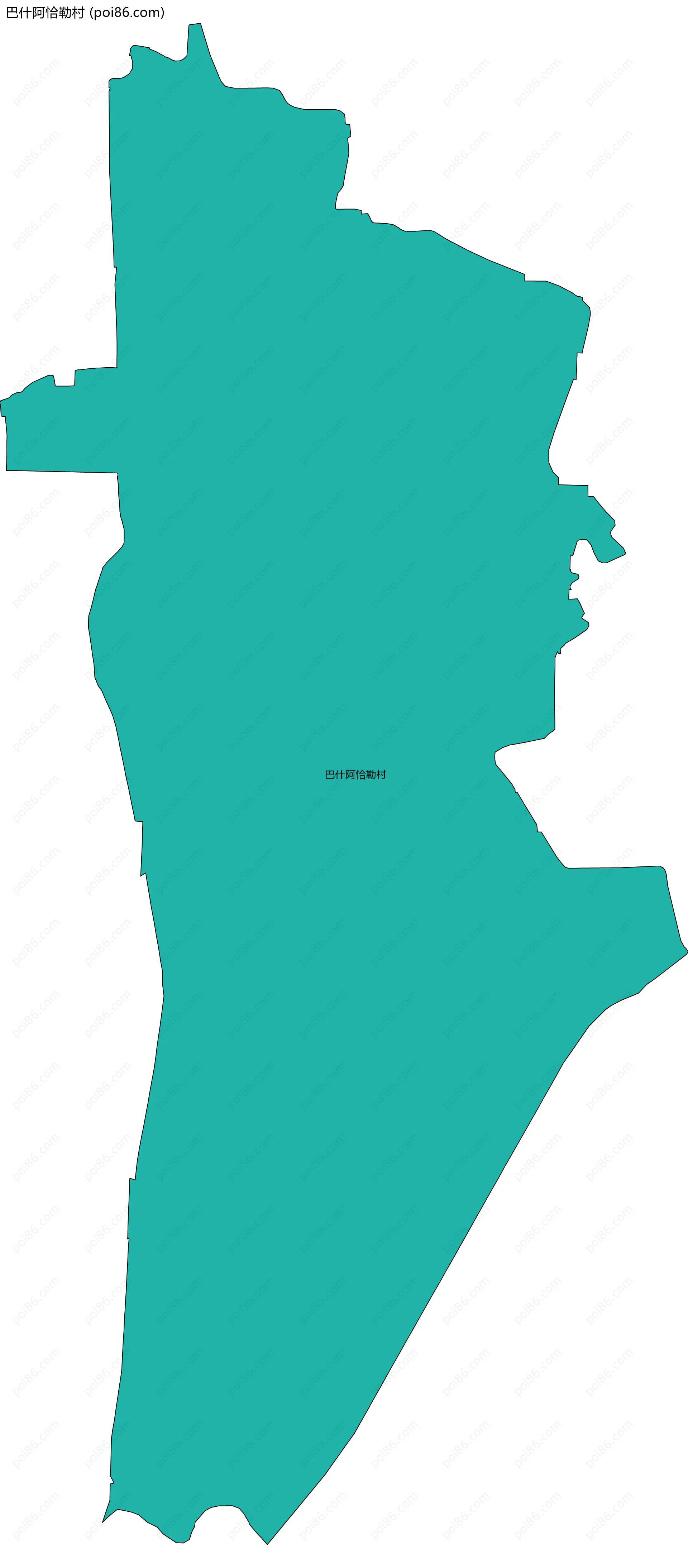 巴什阿恰勒村边界地图