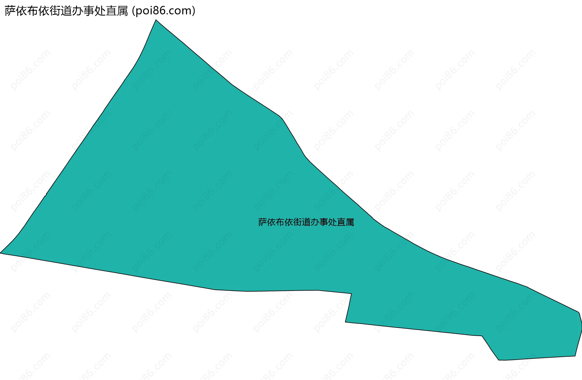 萨依布依街道办事处直属边界地图