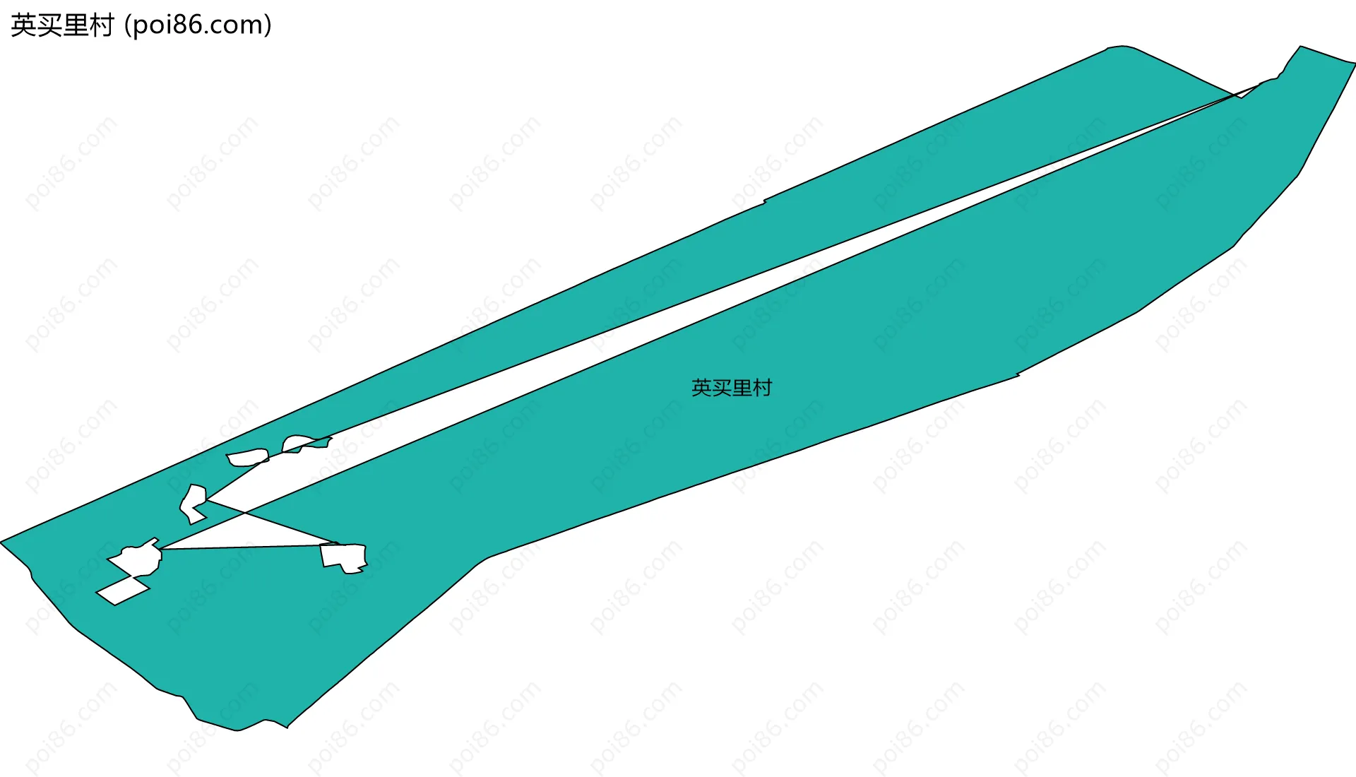 英买里村边界地图