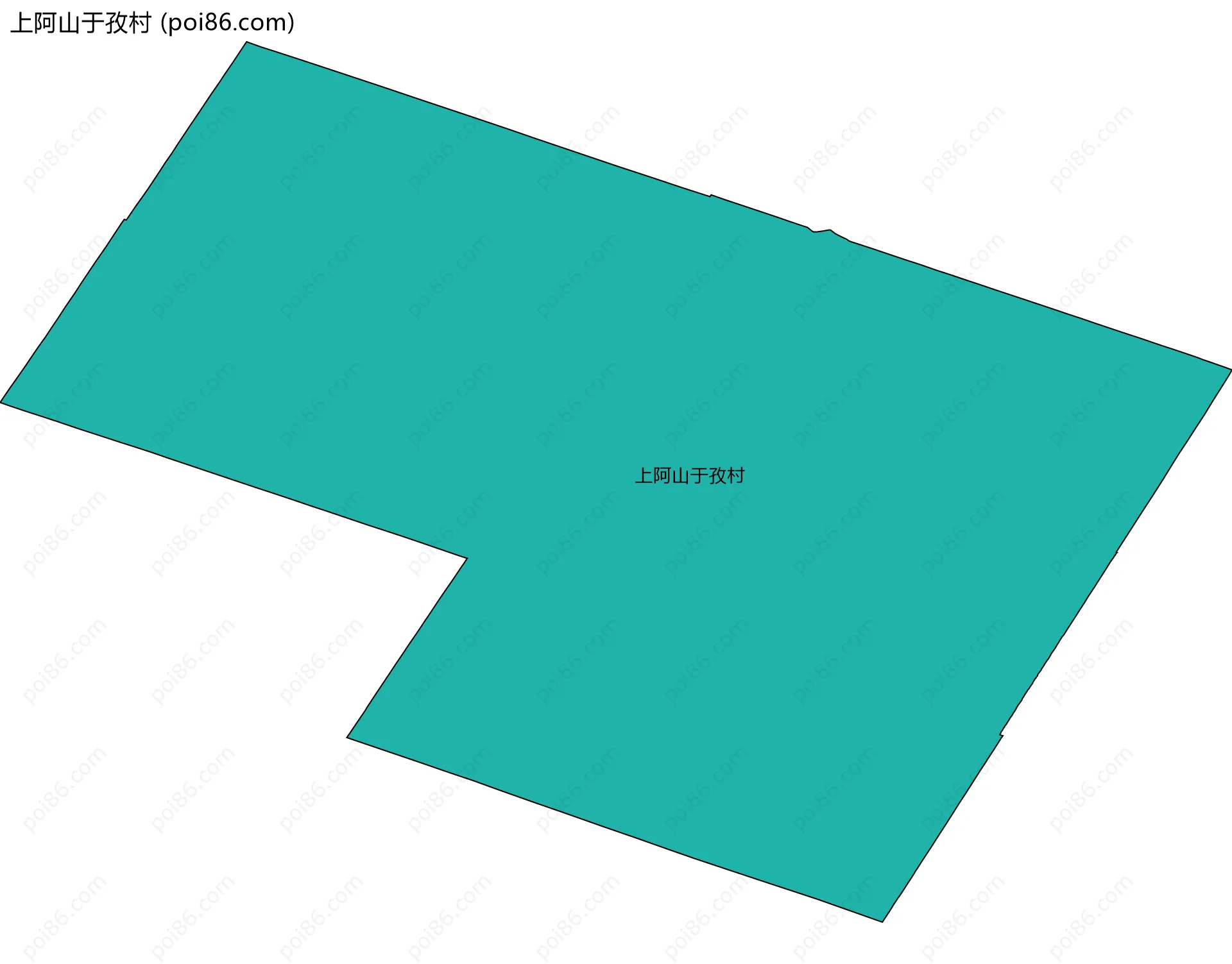 上阿山于孜村边界地图
