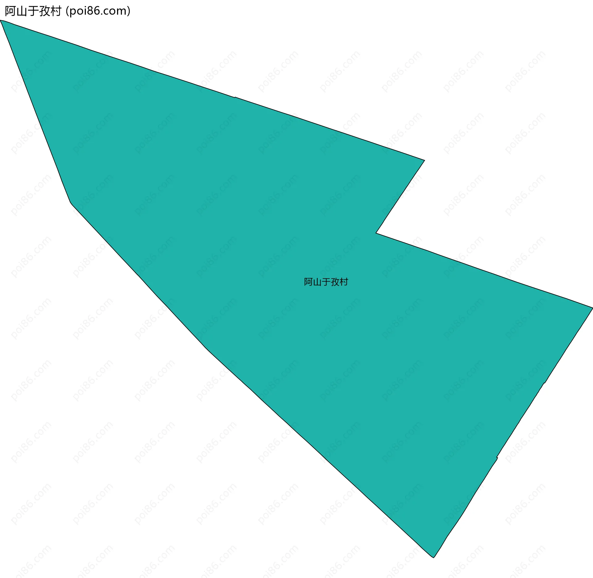 阿山于孜村边界地图