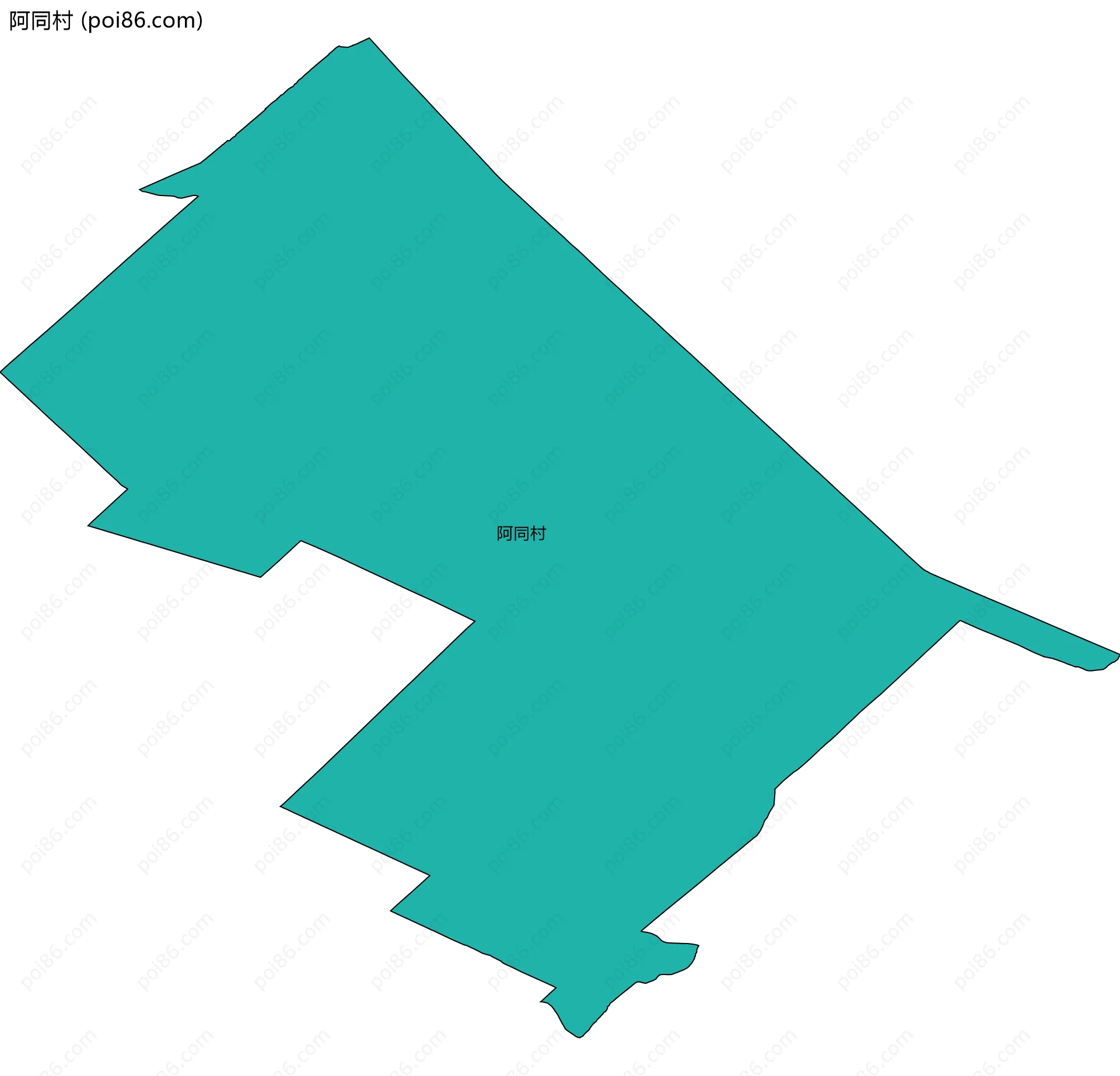 阿同村边界地图