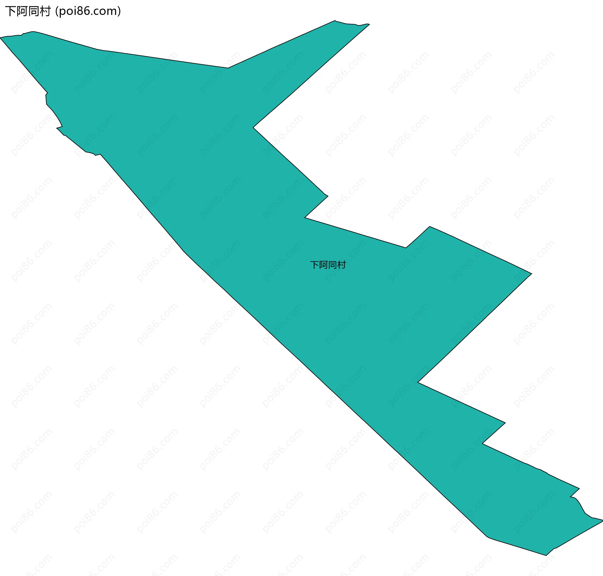 下阿同村边界地图