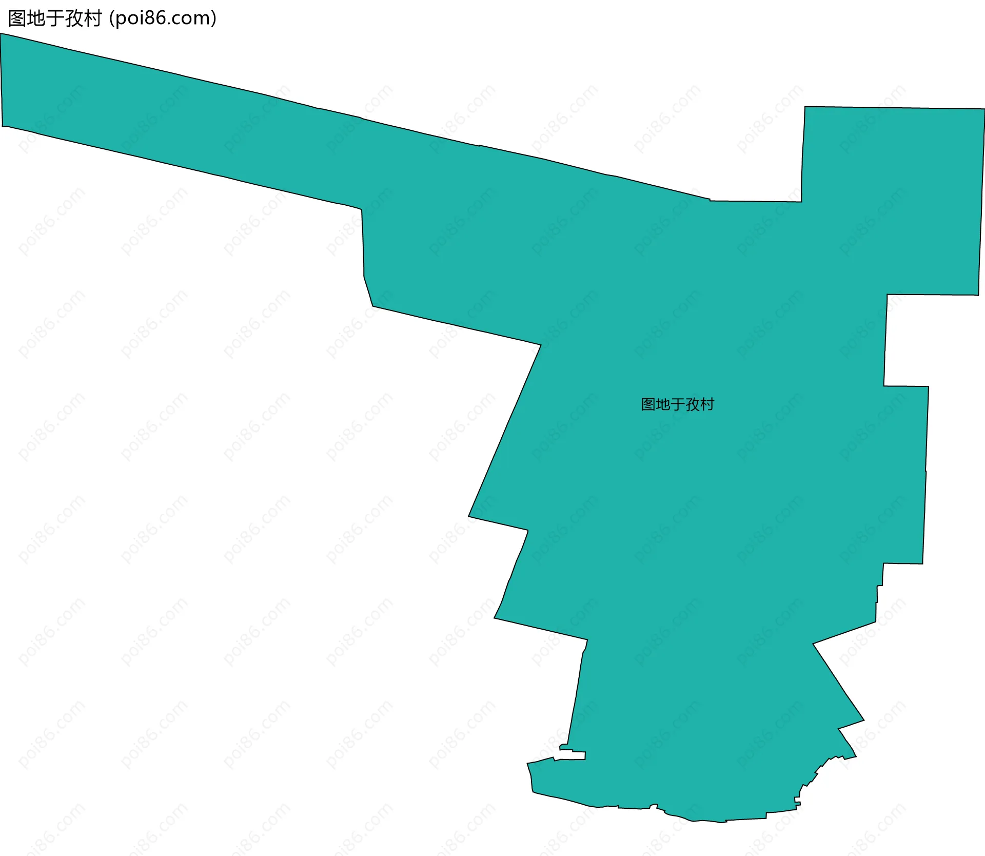 图地于孜村边界地图