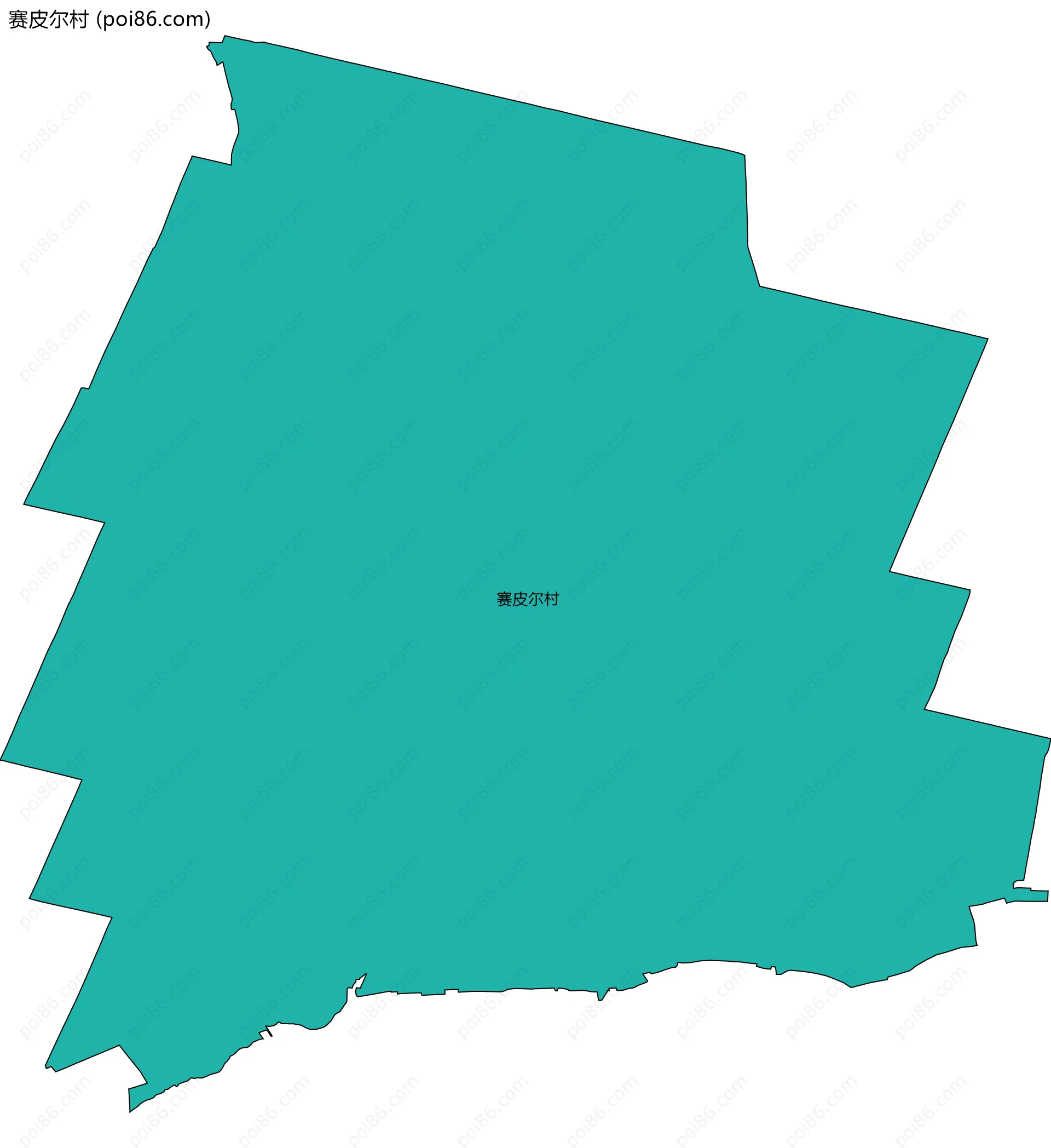 赛皮尔村边界地图