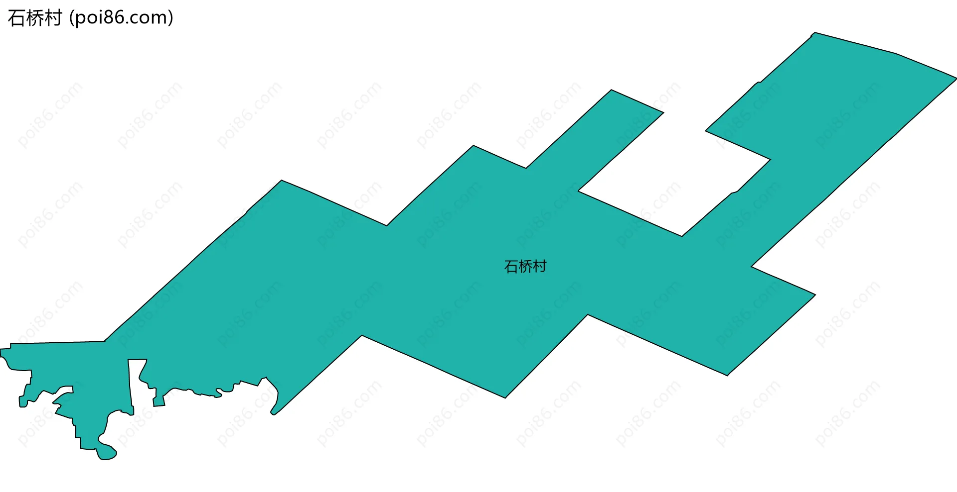 石桥村边界地图