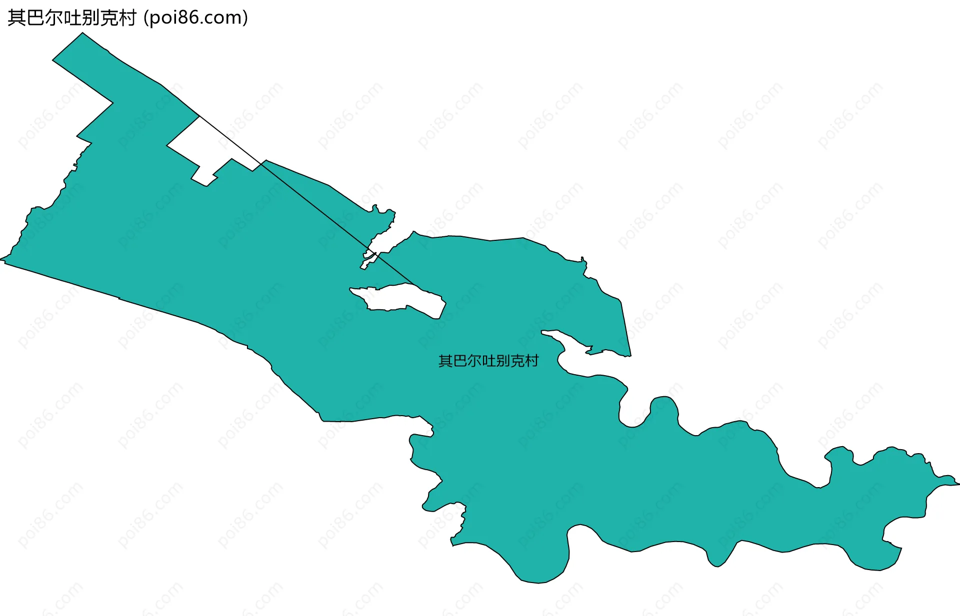 其巴尔吐别克村边界地图