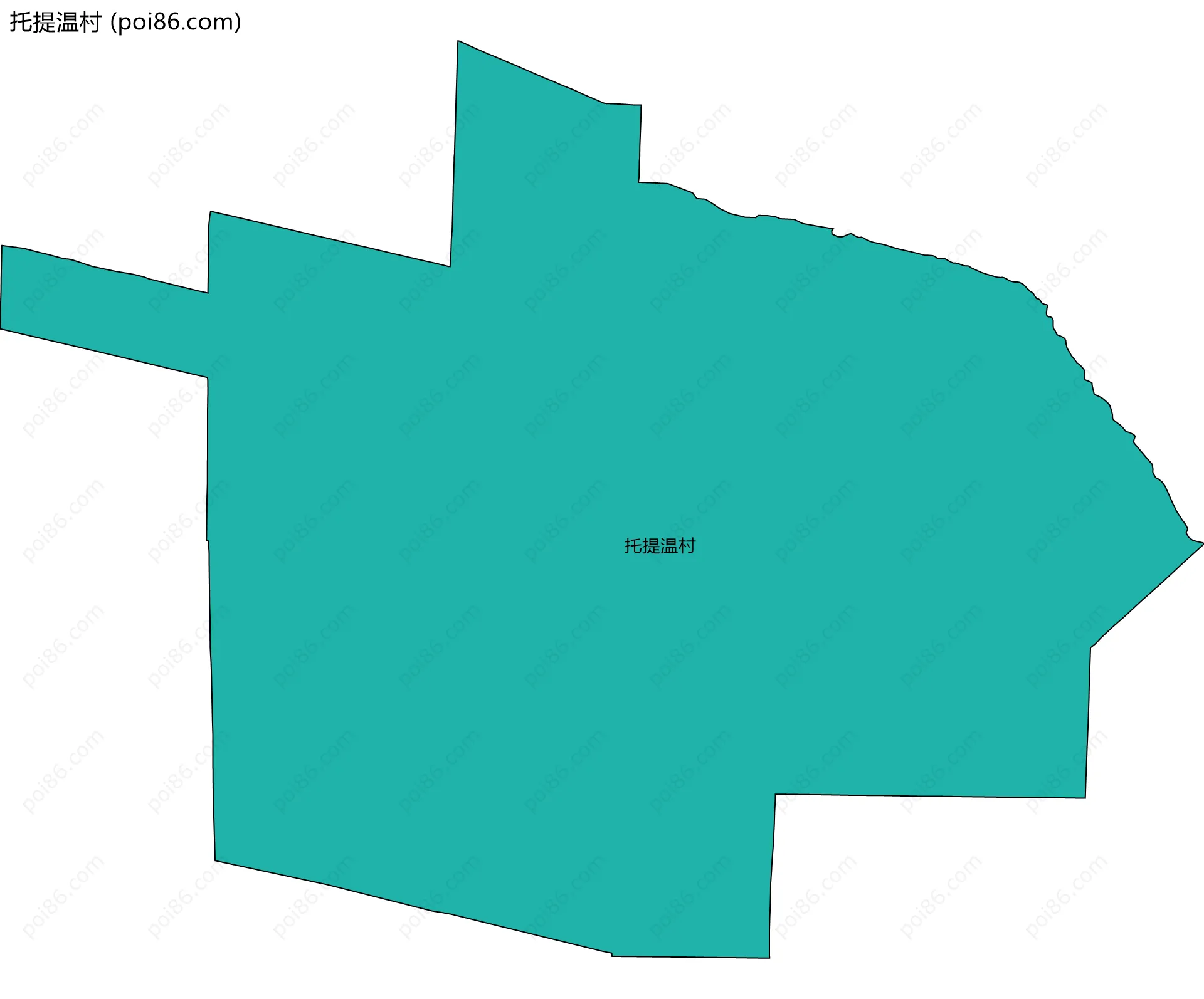 托提温村边界地图