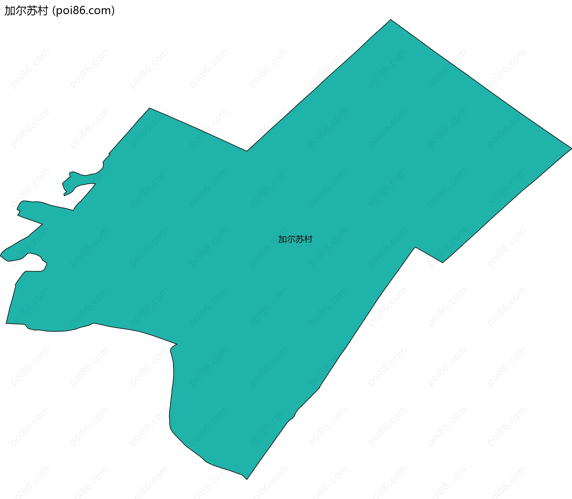 加尔苏村边界地图