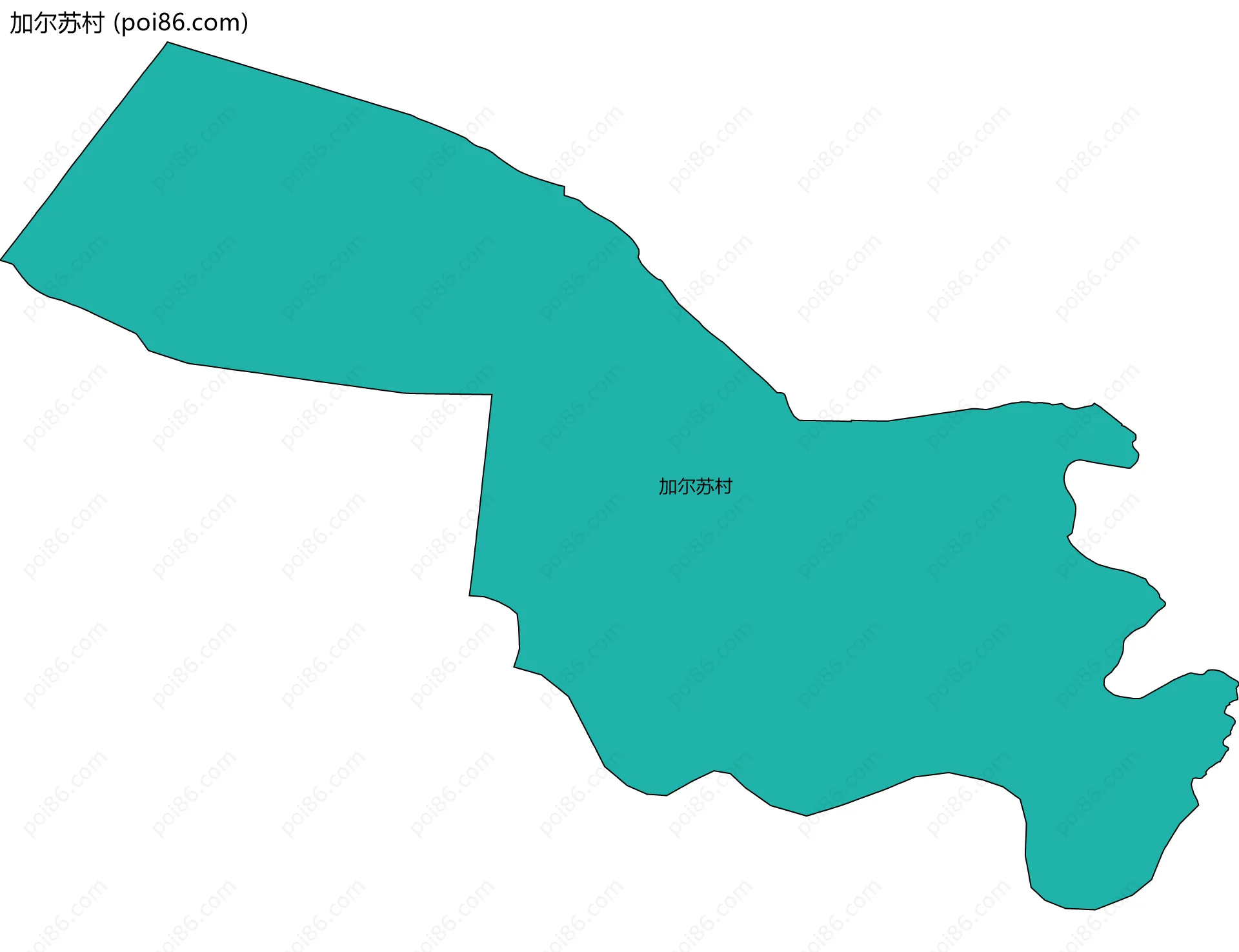 加尔苏村边界地图