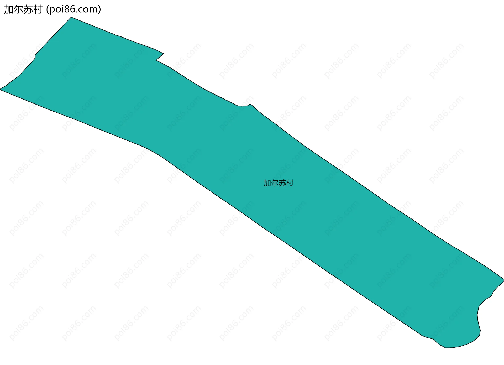 加尔苏村边界地图