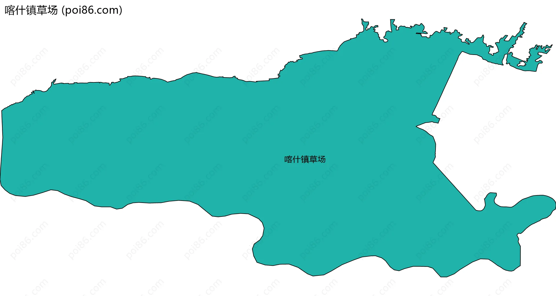 喀什镇草场边界地图