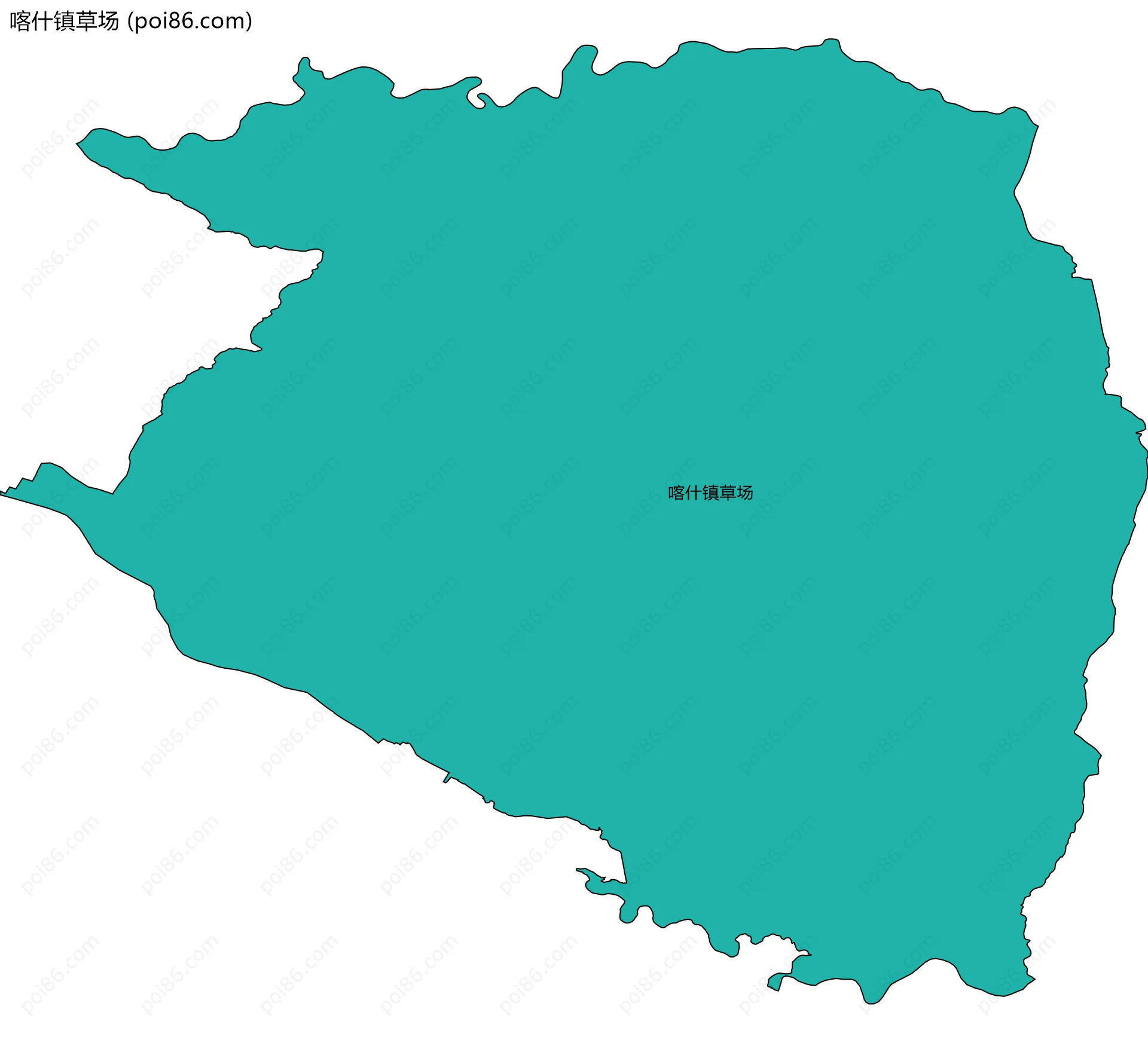 喀什镇草场边界地图