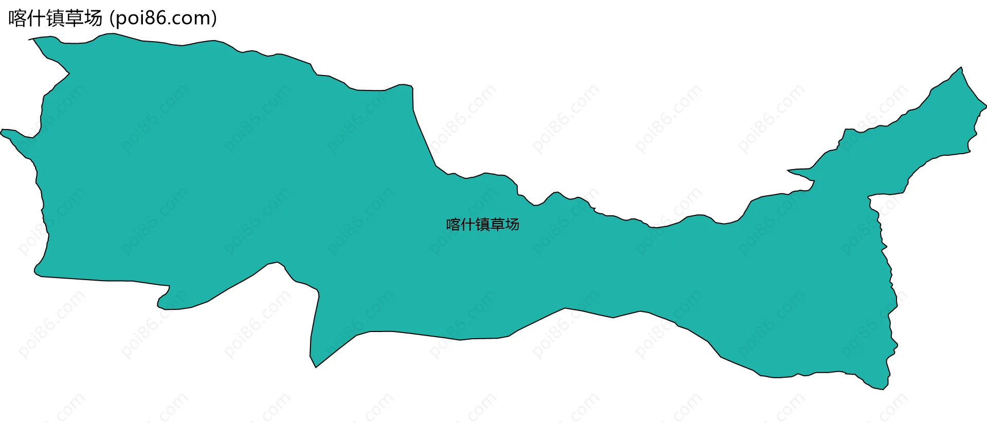 喀什镇草场边界地图