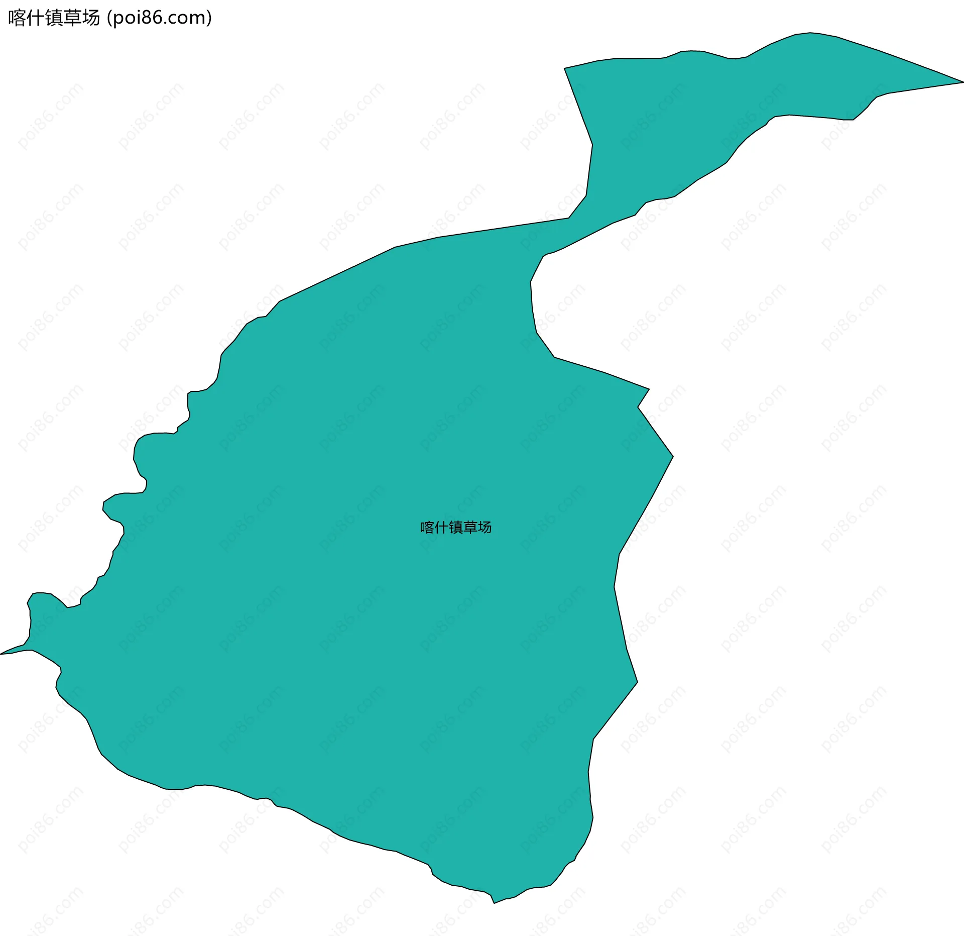 喀什镇草场边界地图