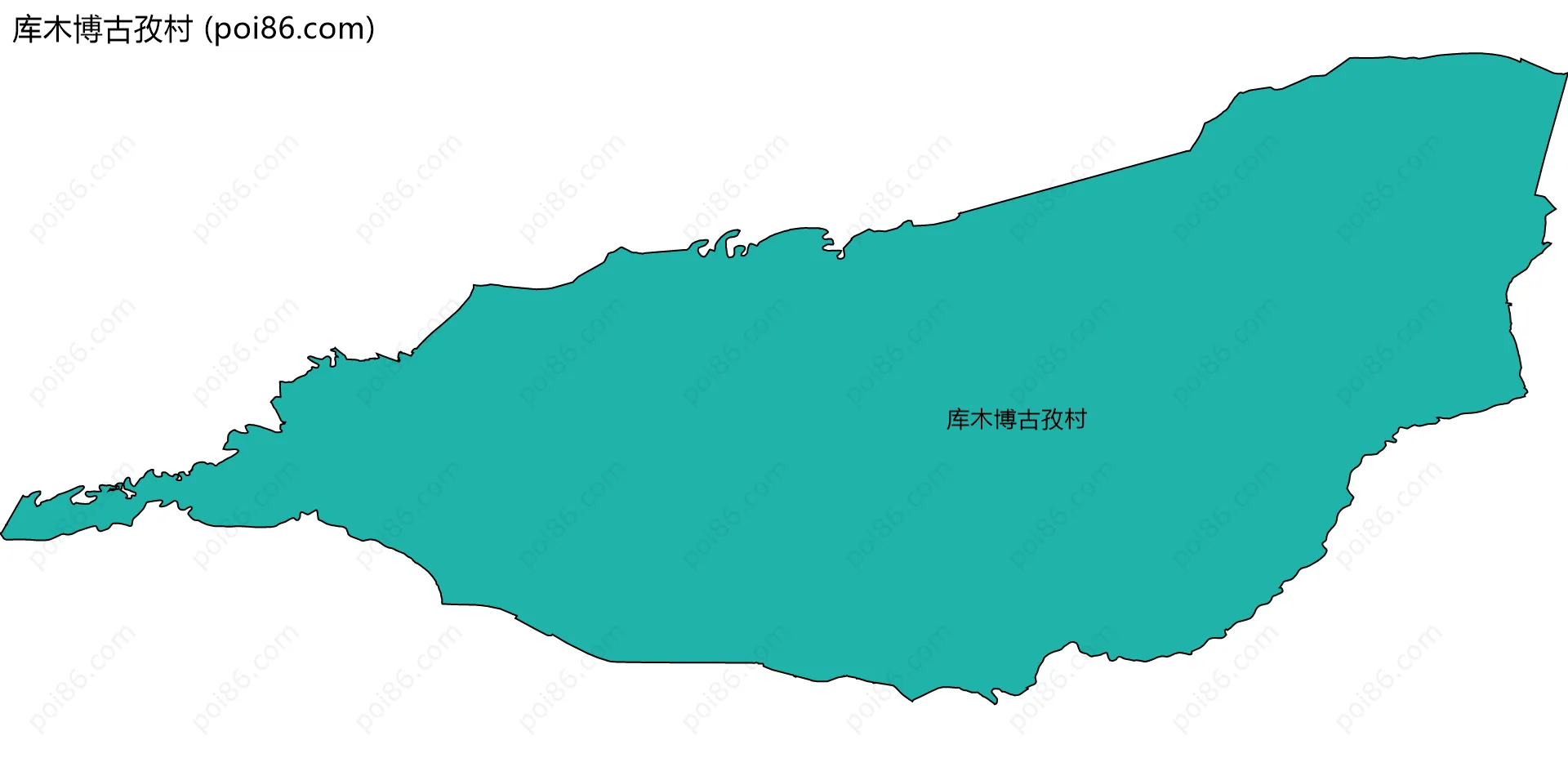 库木博古孜村边界地图