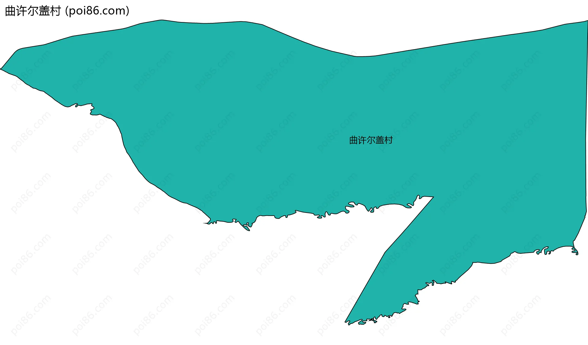 曲许尔盖村边界地图