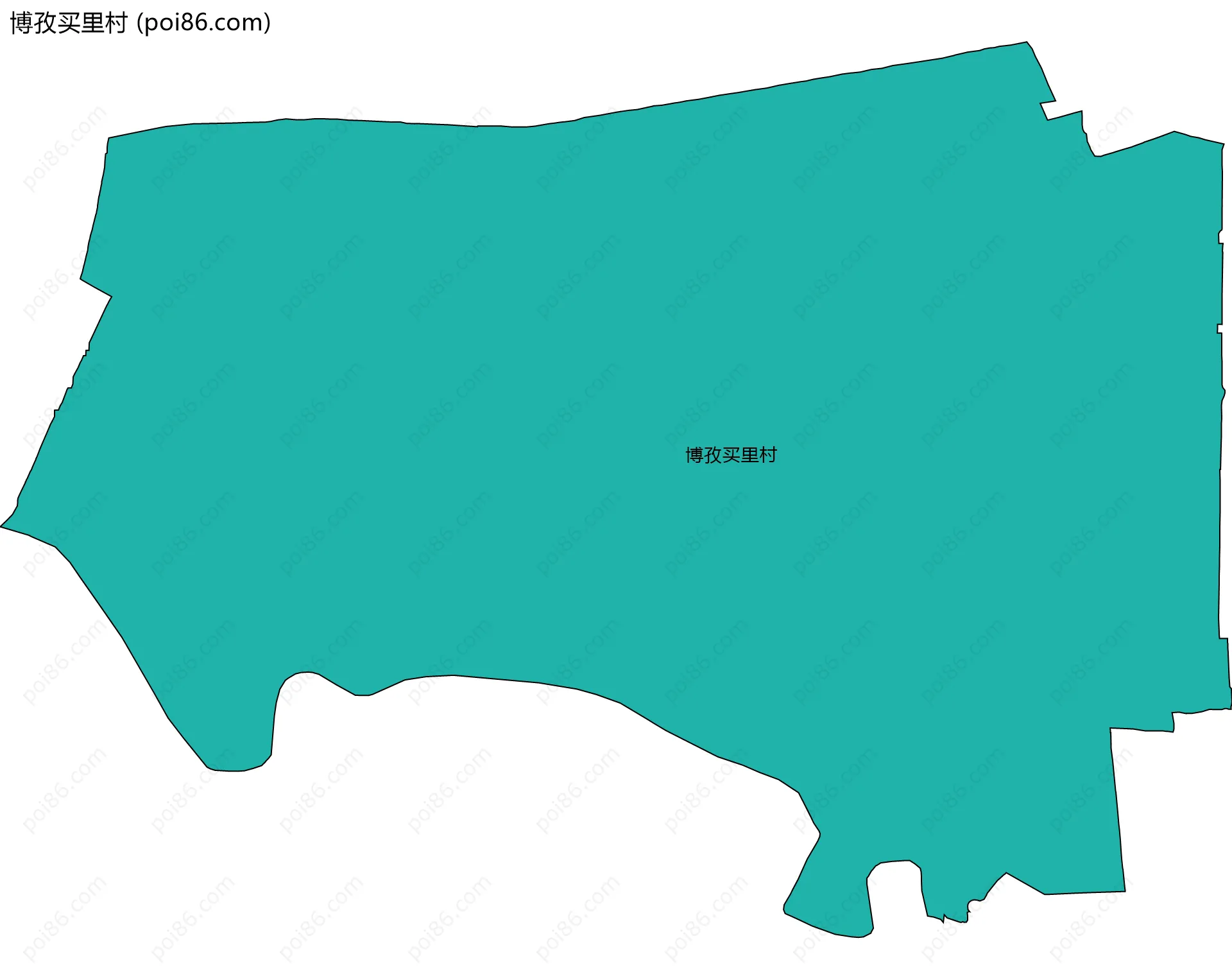博孜买里村边界地图