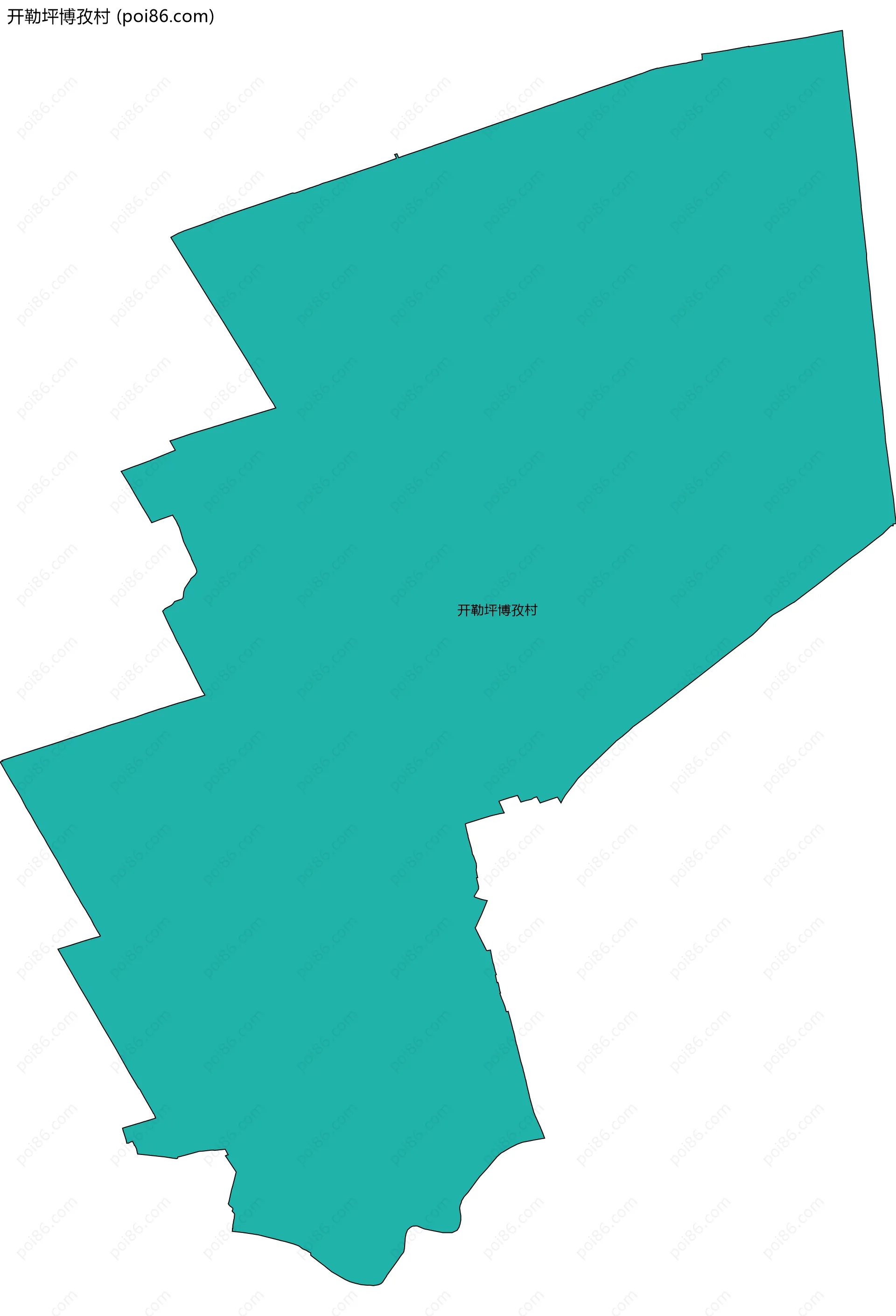 开勒坪博孜村边界地图