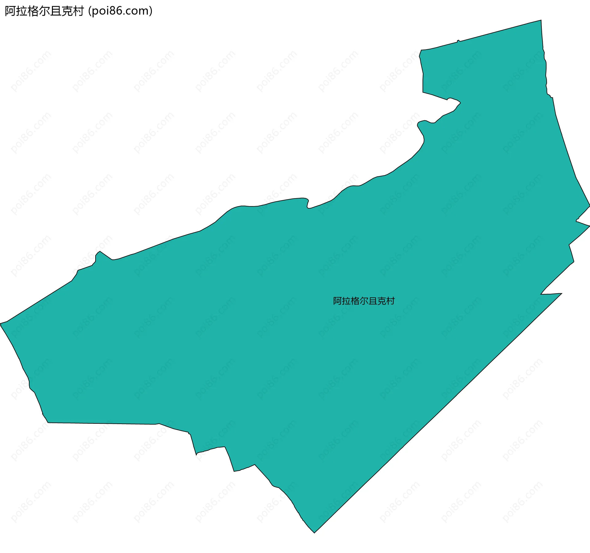 阿拉格尔且克村边界地图