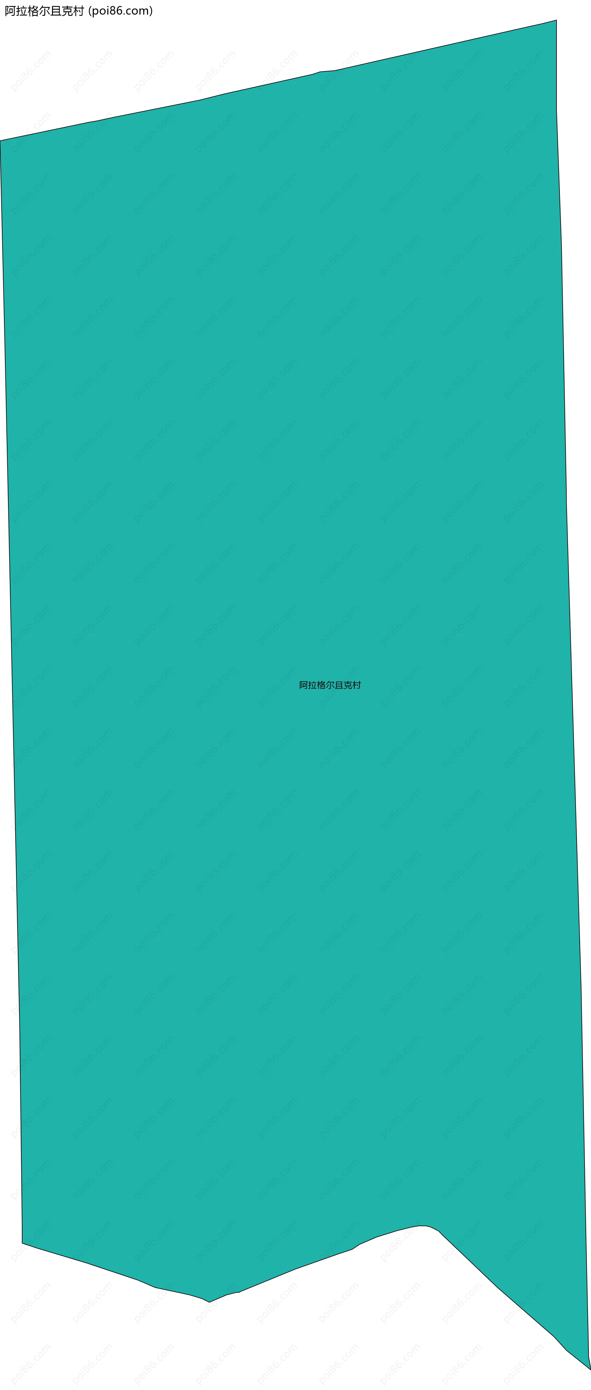 阿拉格尔且克村边界地图