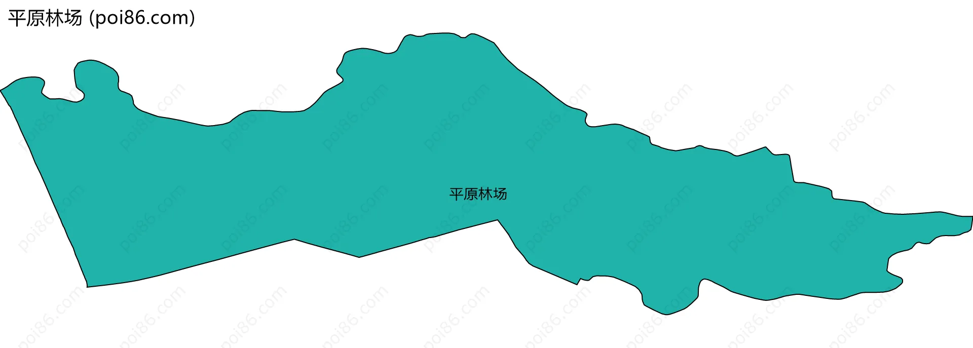 平原林场边界地图