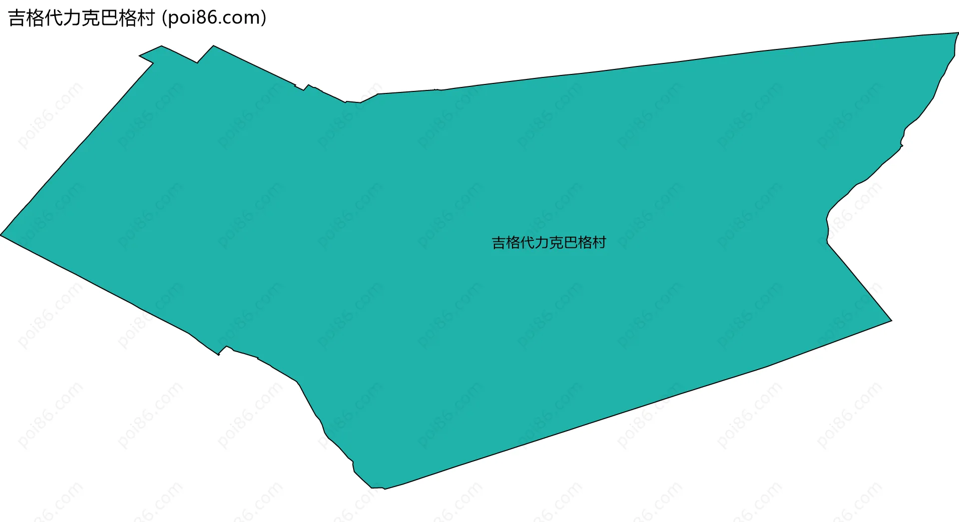 吉格代力克巴格村边界地图