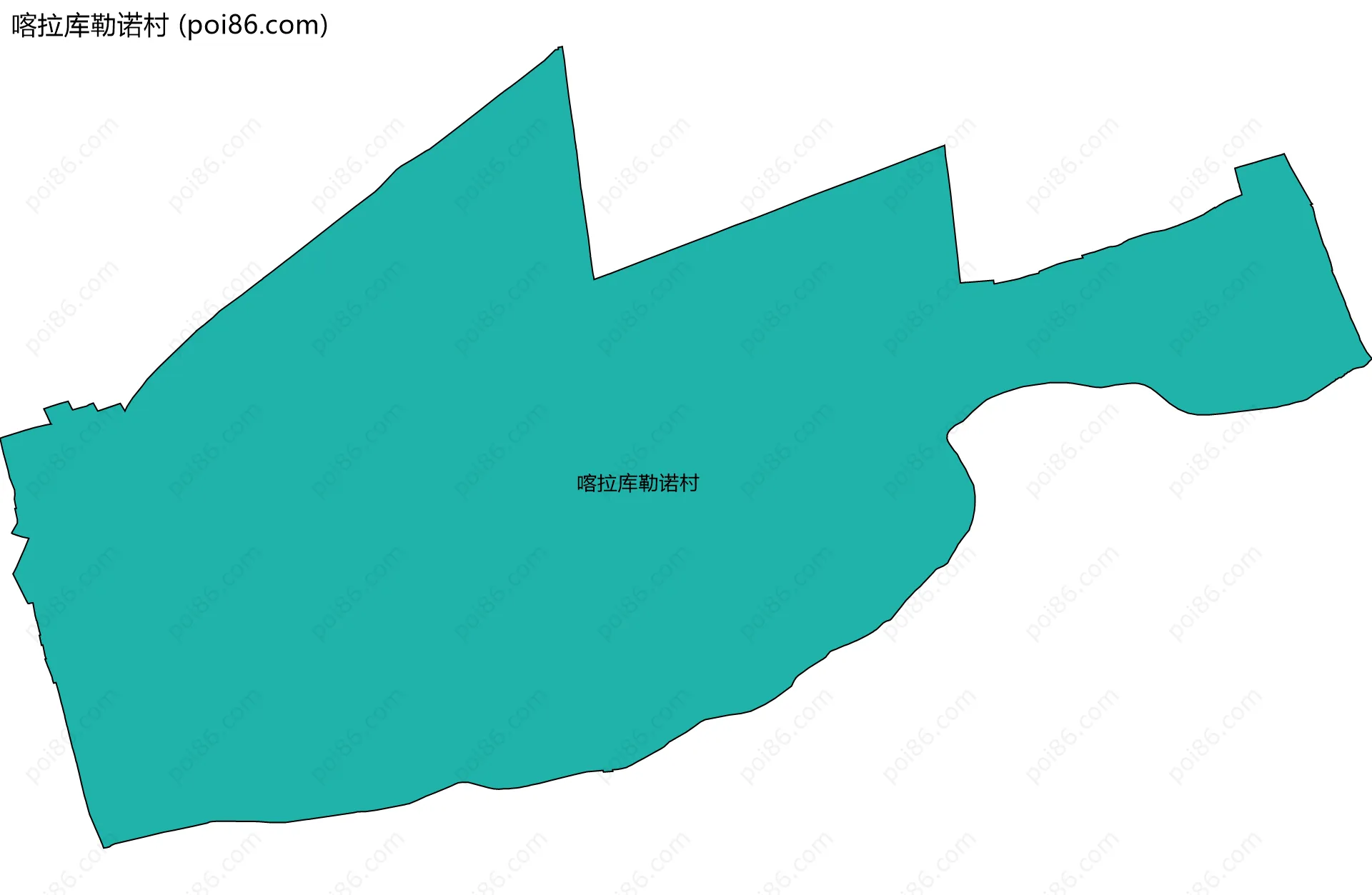 喀拉库勒诺村边界地图